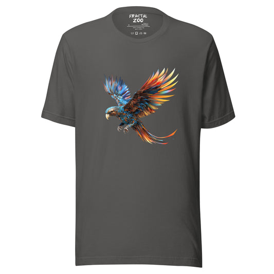 Soaring Parrot Elegance Unisex t-shirt | Elegant Comfort and Artistic Flair