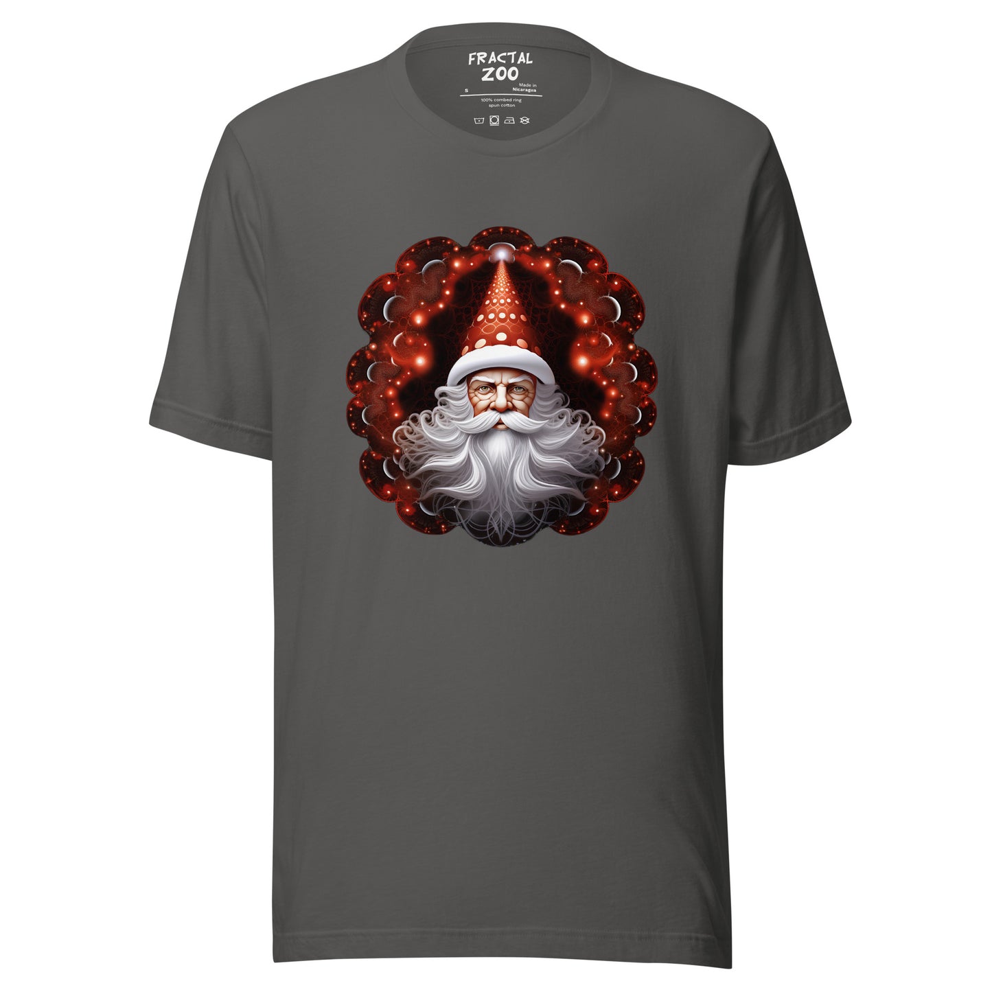 Santa's Fractal Magic  t-shirt | Feel the Christmas Holidays Magic with Fractal Tee