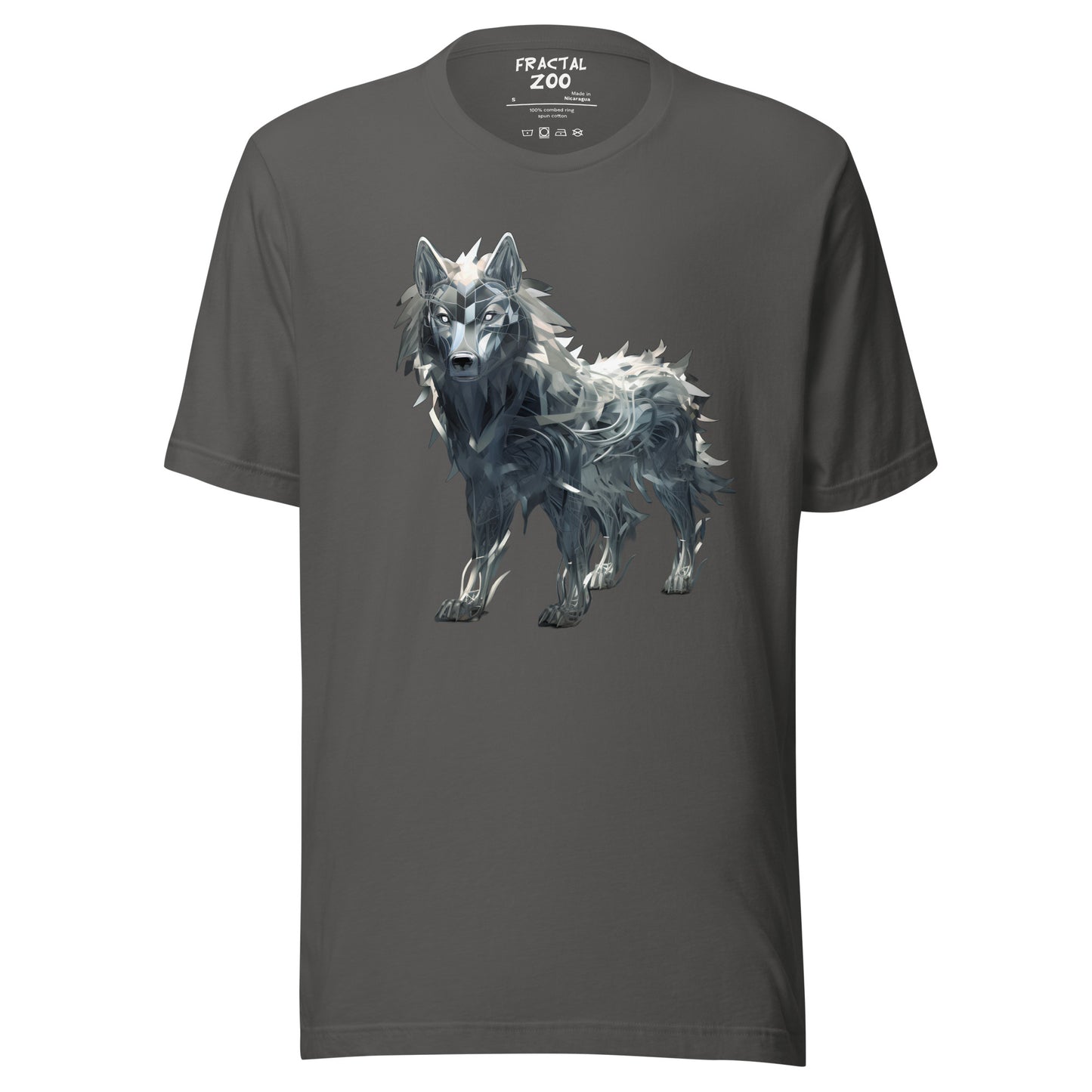 Fractal Canis Unisex t-shirt | Where Art Meets the Wild in Eco-Conscious Fashion