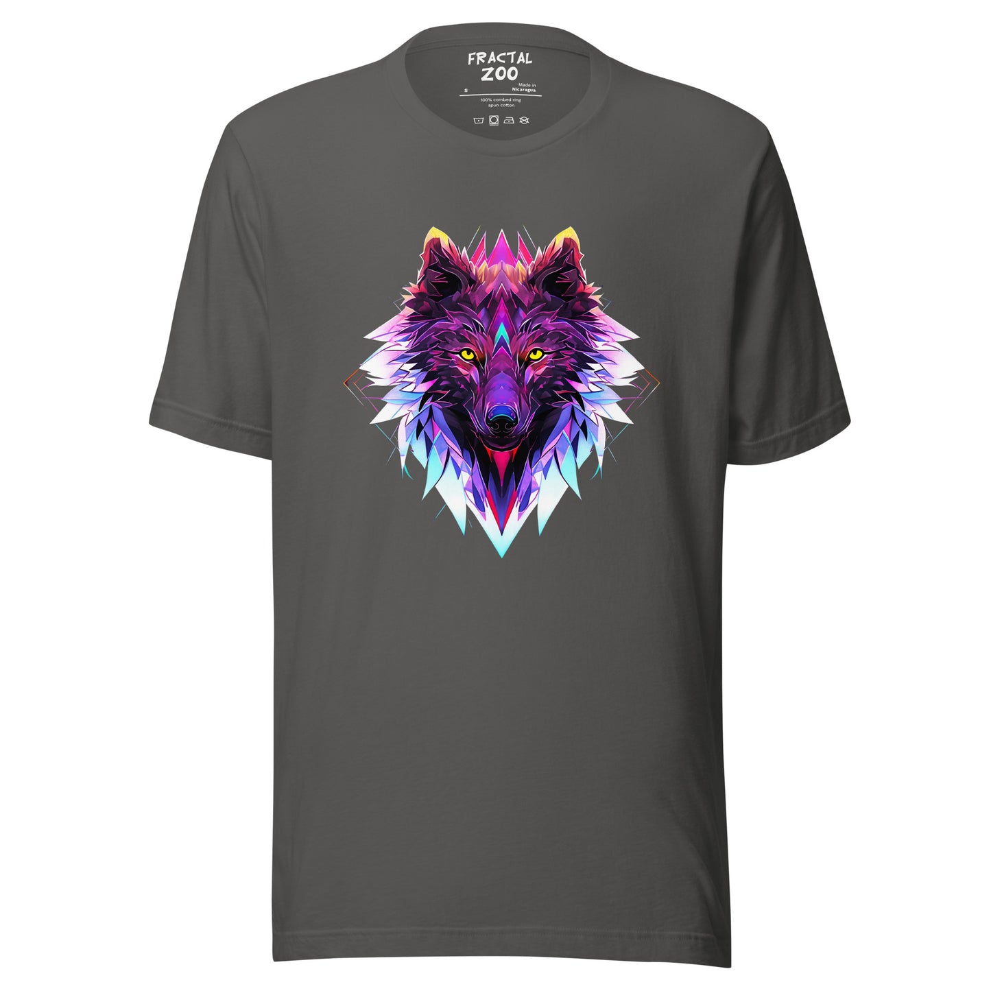 Echo Wolf T-Shirt | Unleash Your Inner Wild Spirit with Fractal Elegance