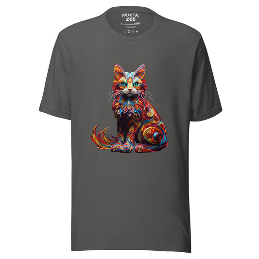 Feline Euphoria Unisex t-shirt | Unique Blend of Art and Nature in Eco-Conscious Fashion