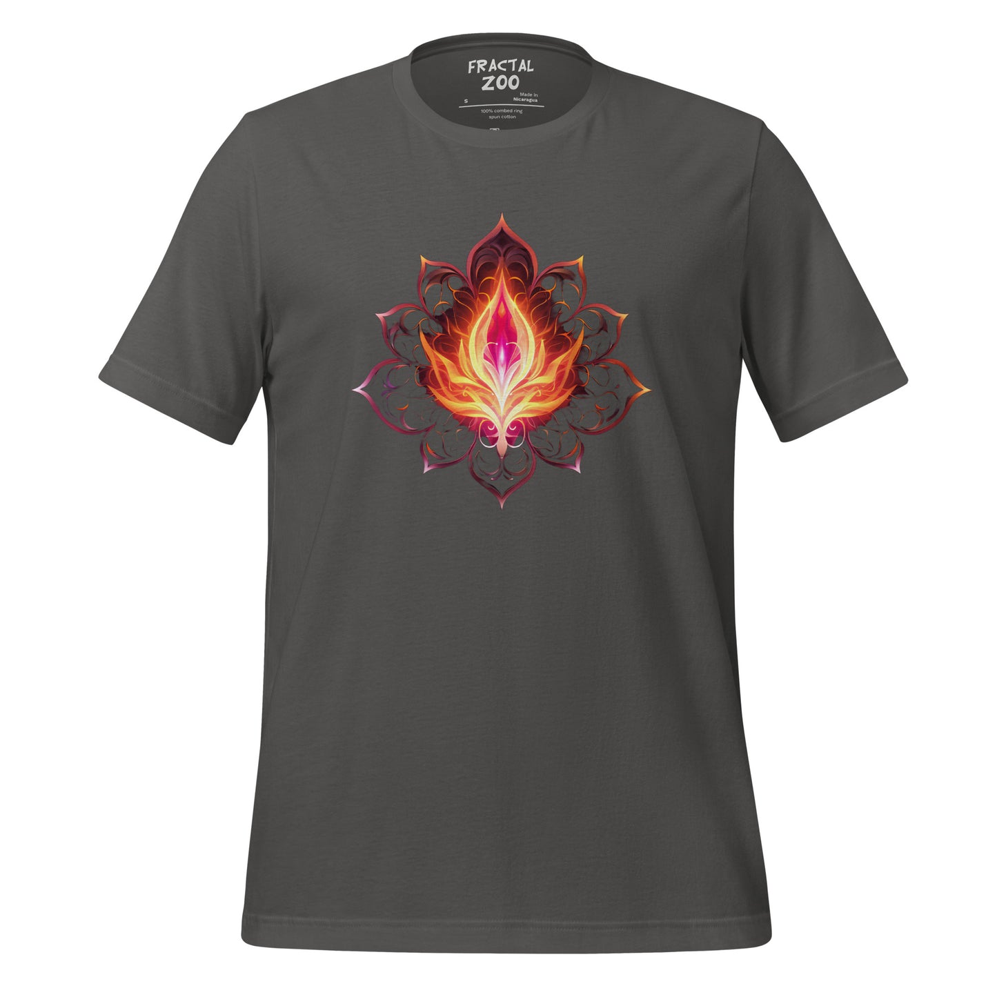 Cosmic Bloom - Ethereal Space-Inspired Floral T-Shirt for Festivals