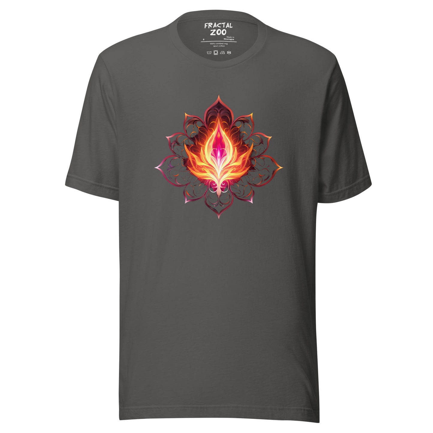 Cosmic Bloom - Ethereal Space-Inspired Floral T-Shirt for Festivals