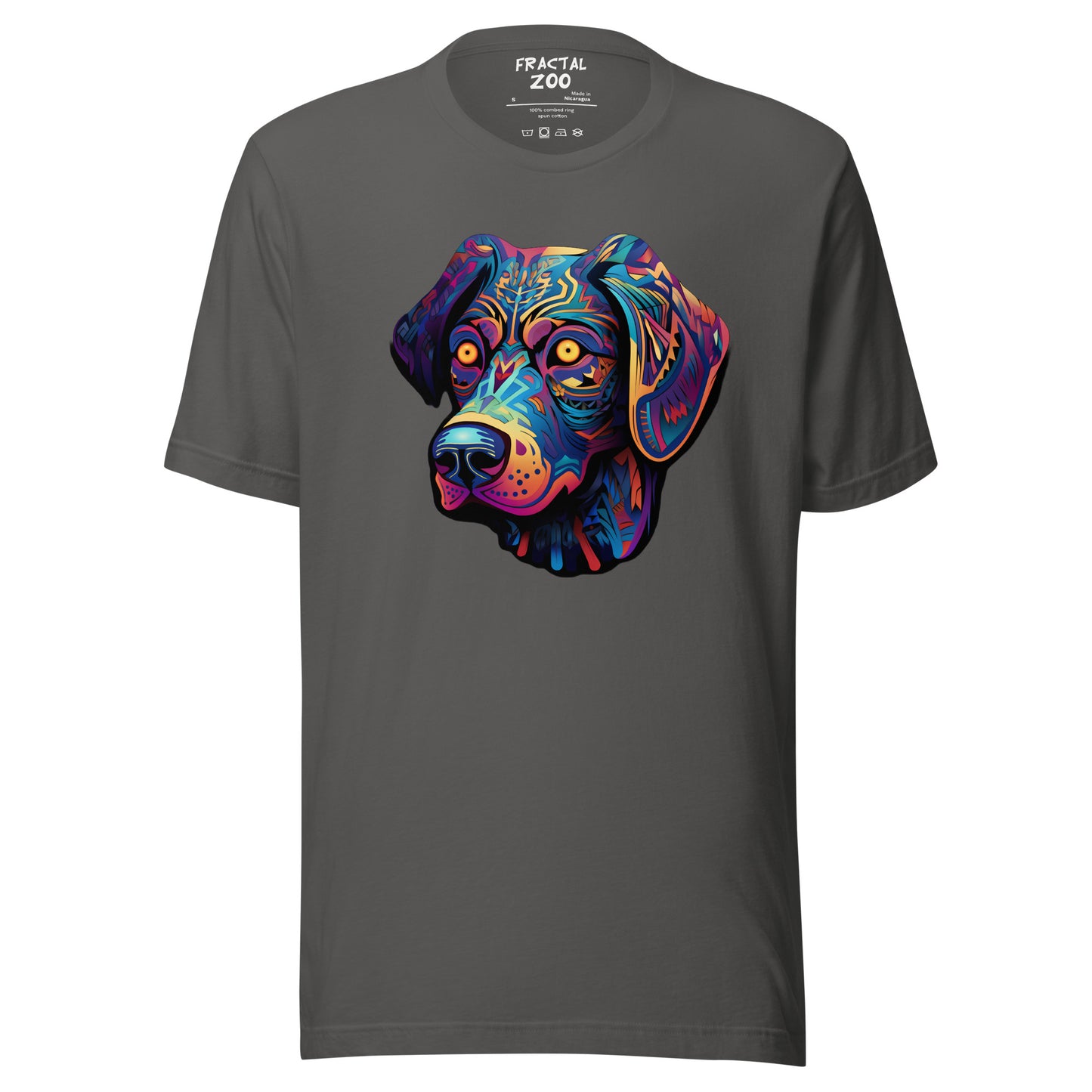 Psychedelic Pooch - Trippy Canine T-Shirt for Party Enthusiasts