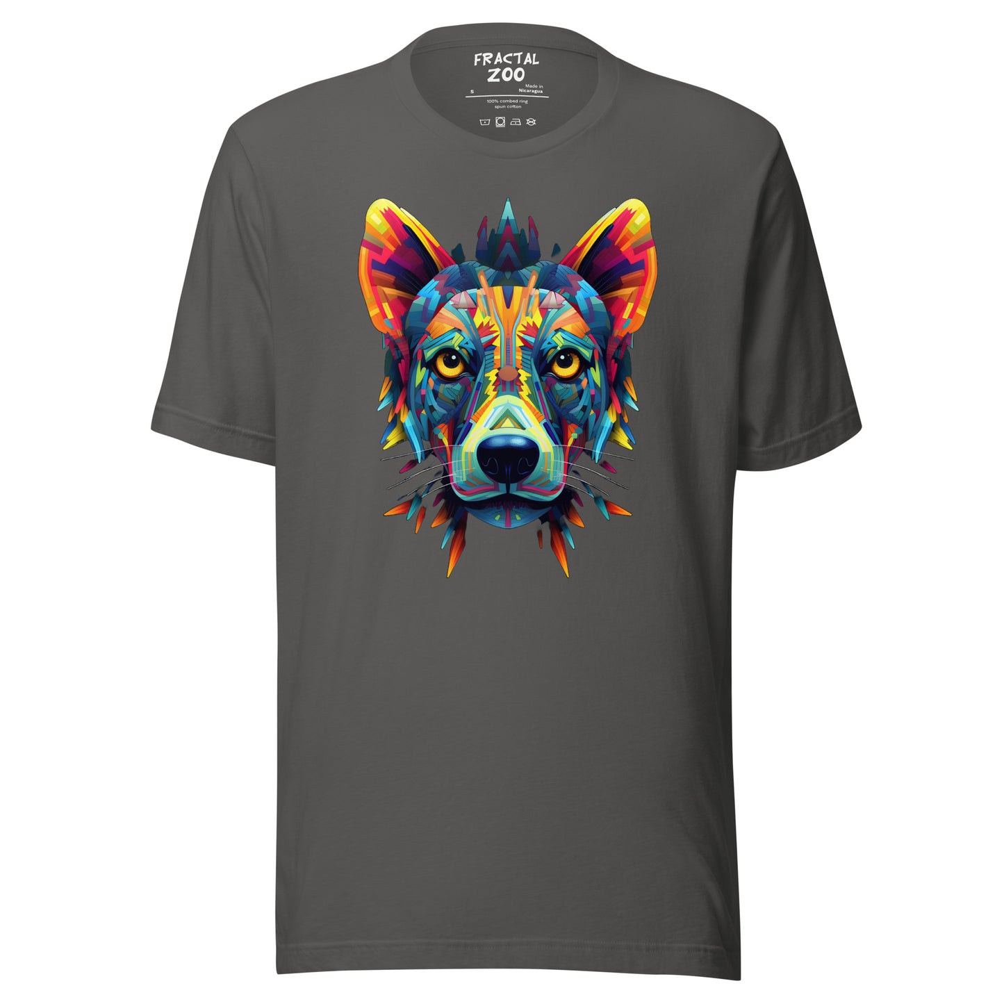 Cosmic Kaleidocanine - Stellar Fractal Dog T-Shirt for Festivals Unisex t-shirt