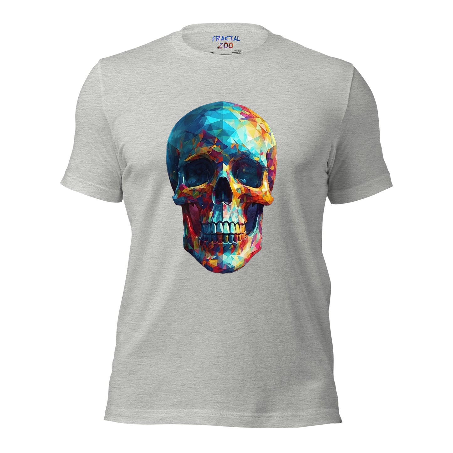 Ethereal Skullscape T-Shirt | Where Skulls and Fractals Meet to Create a Unique Design