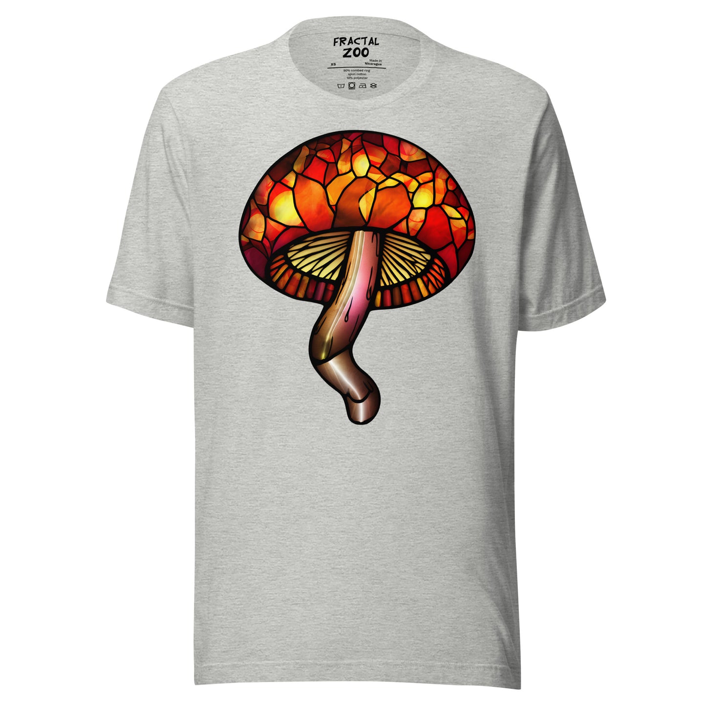 Stained-Glass Mushroom Unisex t-shirt | Celebrate Creativity and Nature