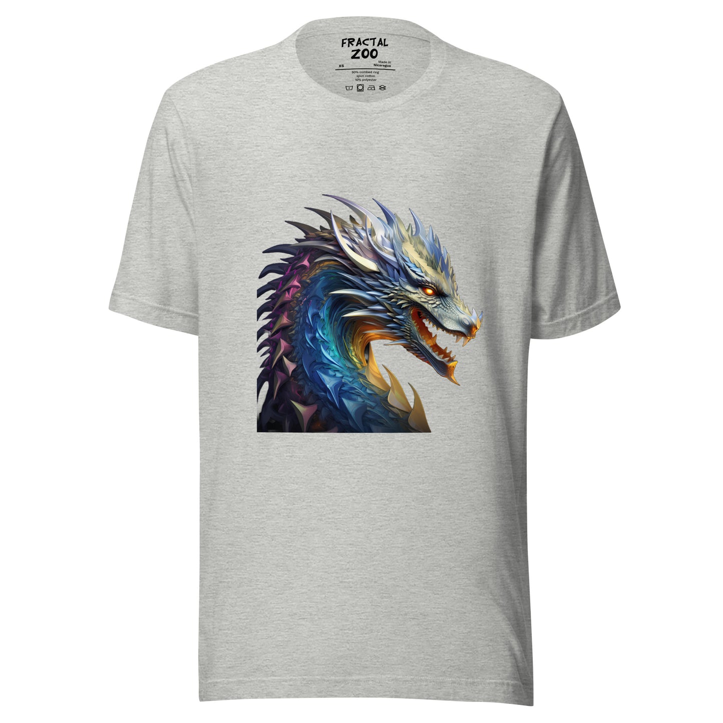 Celebrate Fantasy and Fractals with our Dragonfire Symphony Tee