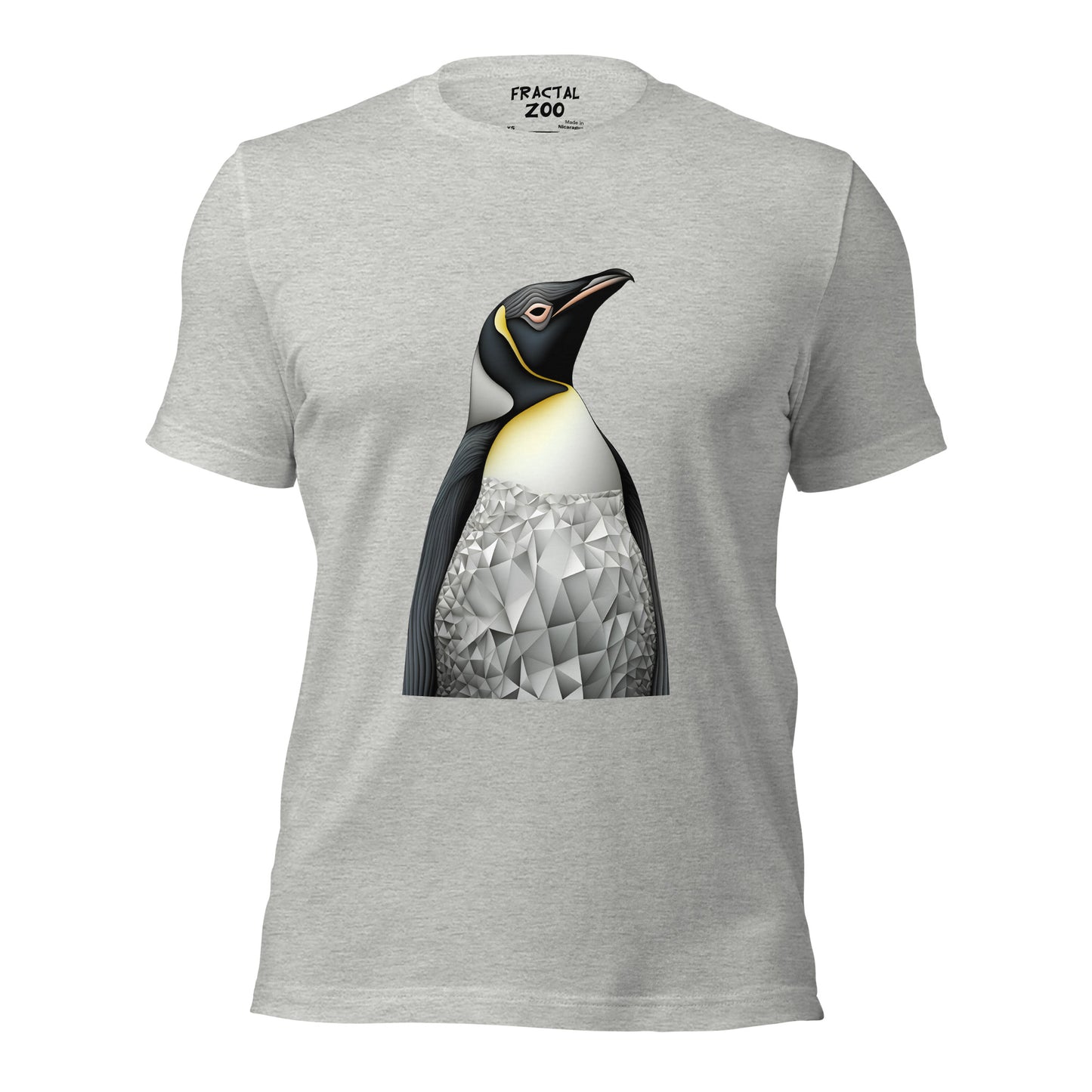 Penguin Fractal Reverie Unisex t-shirt | Artistic Precision and Antarctic Delight