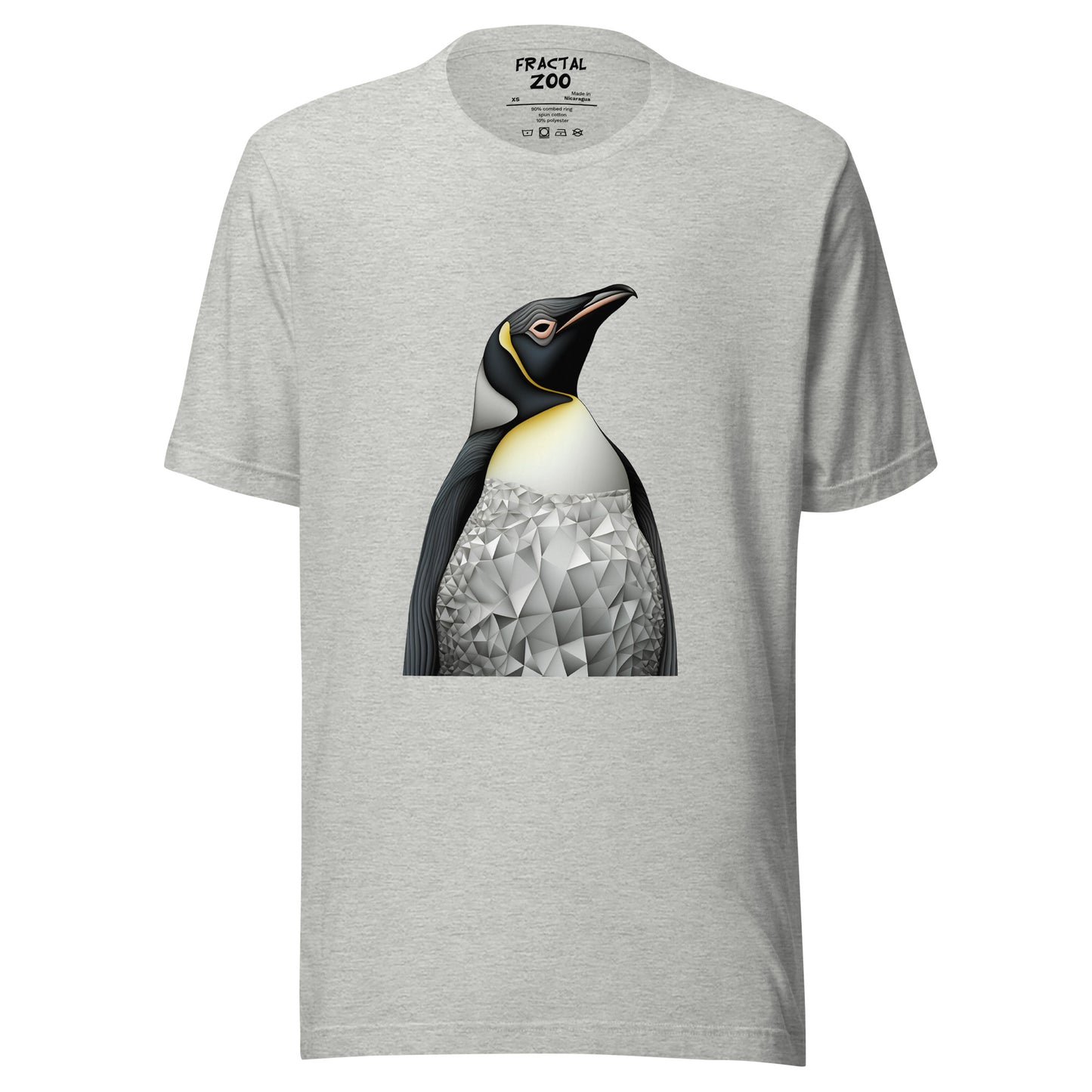 Penguin Fractal Reverie Unisex t-shirt | Artistic Precision and Antarctic Delight