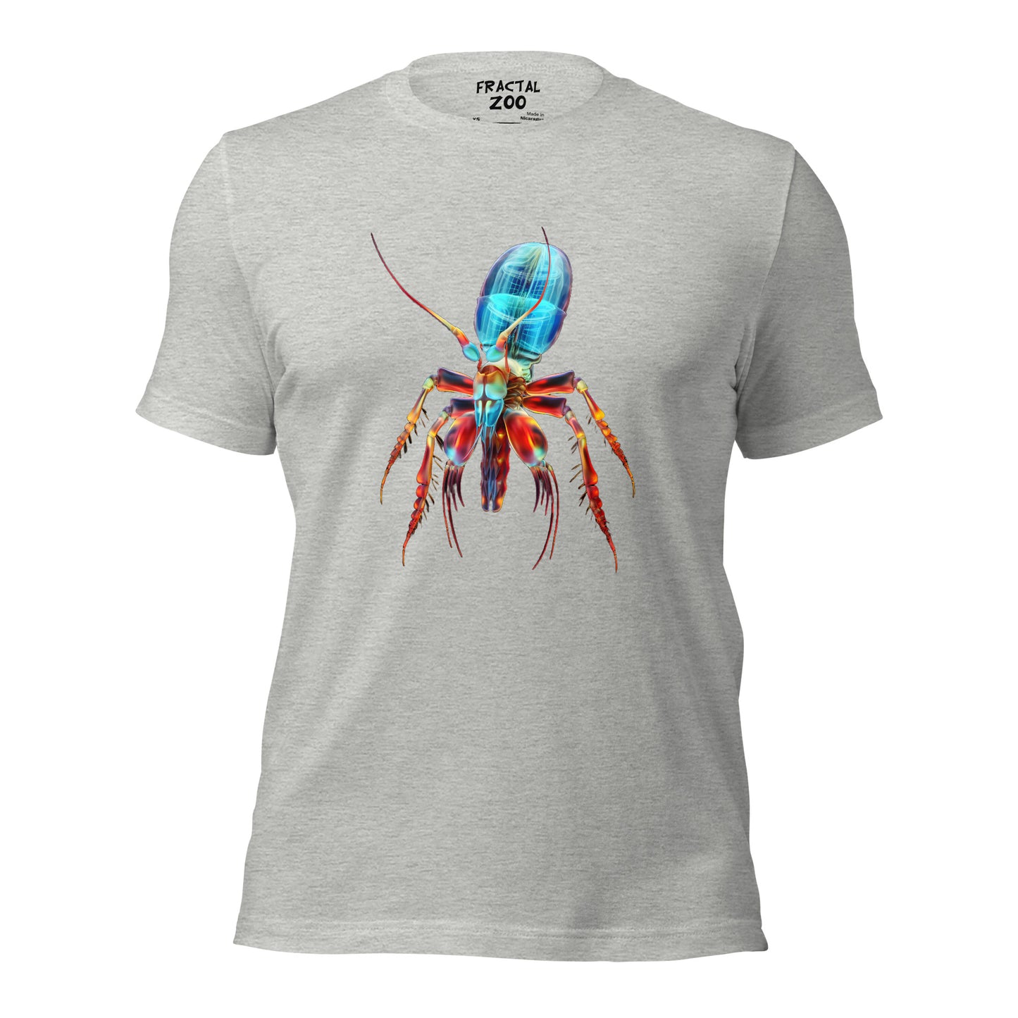 Experience Wild Style with Psychedelia Shrimp T-Shirt by Fractal Zoo