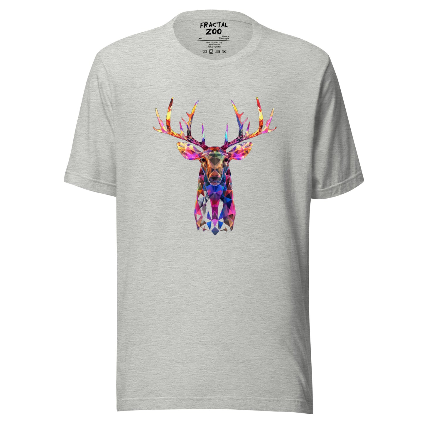 Fractal Deer Buck Unisex t-shirt | Unveil the Fusion of Nature