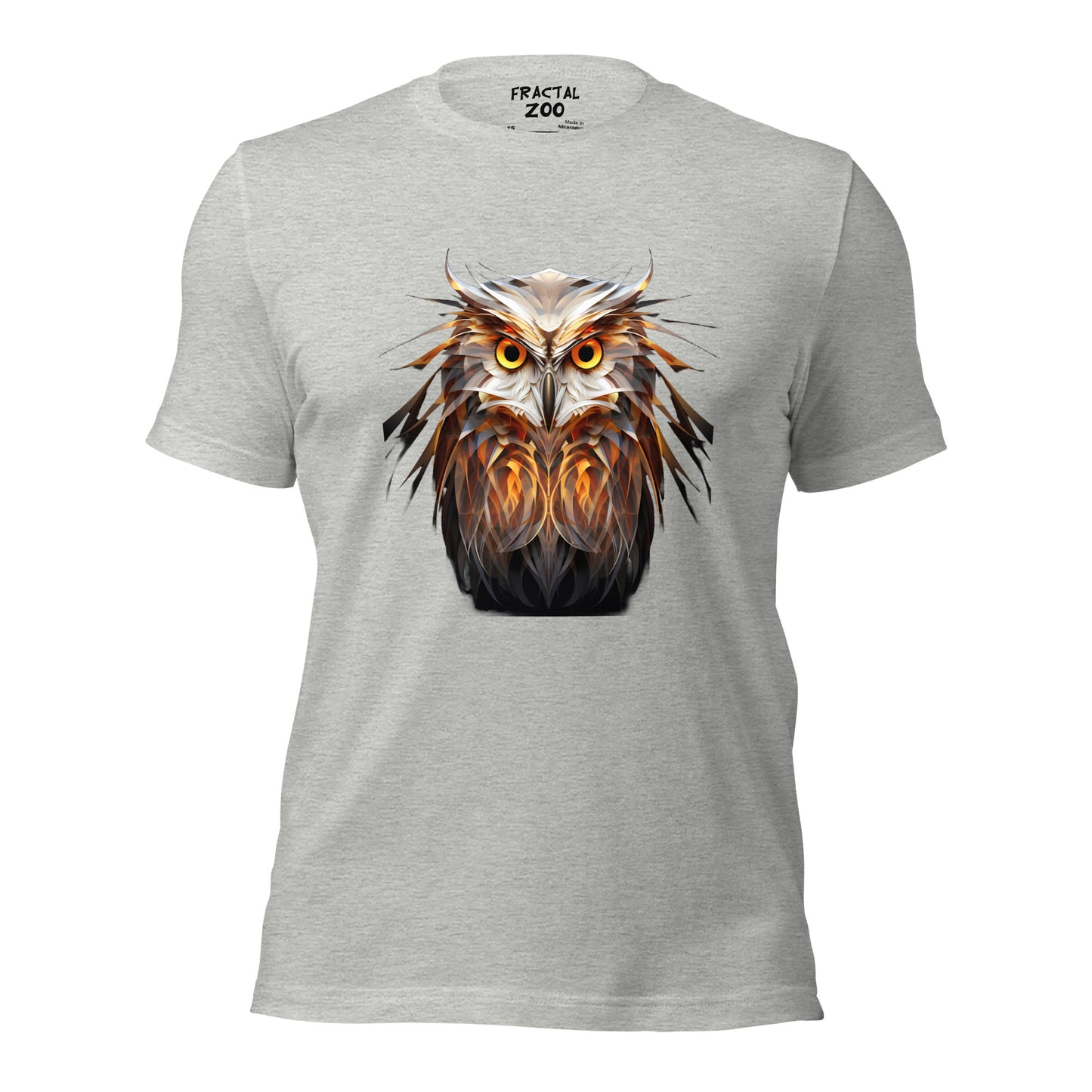 Fractal Owl Unisex t-shirt | Animal-Inspired T-Shirt Collection