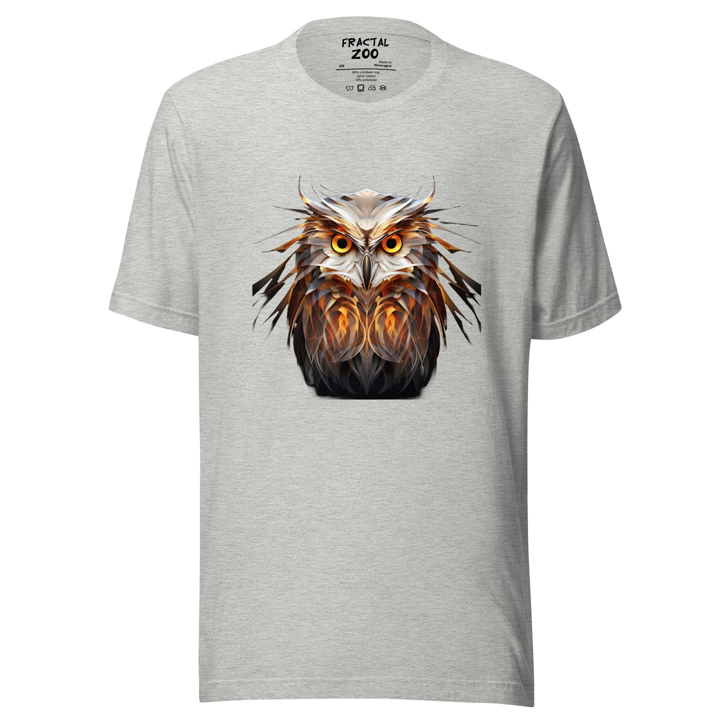 Fractal Owl Unisex t-shirt | Animal-Inspired T-Shirt Collection