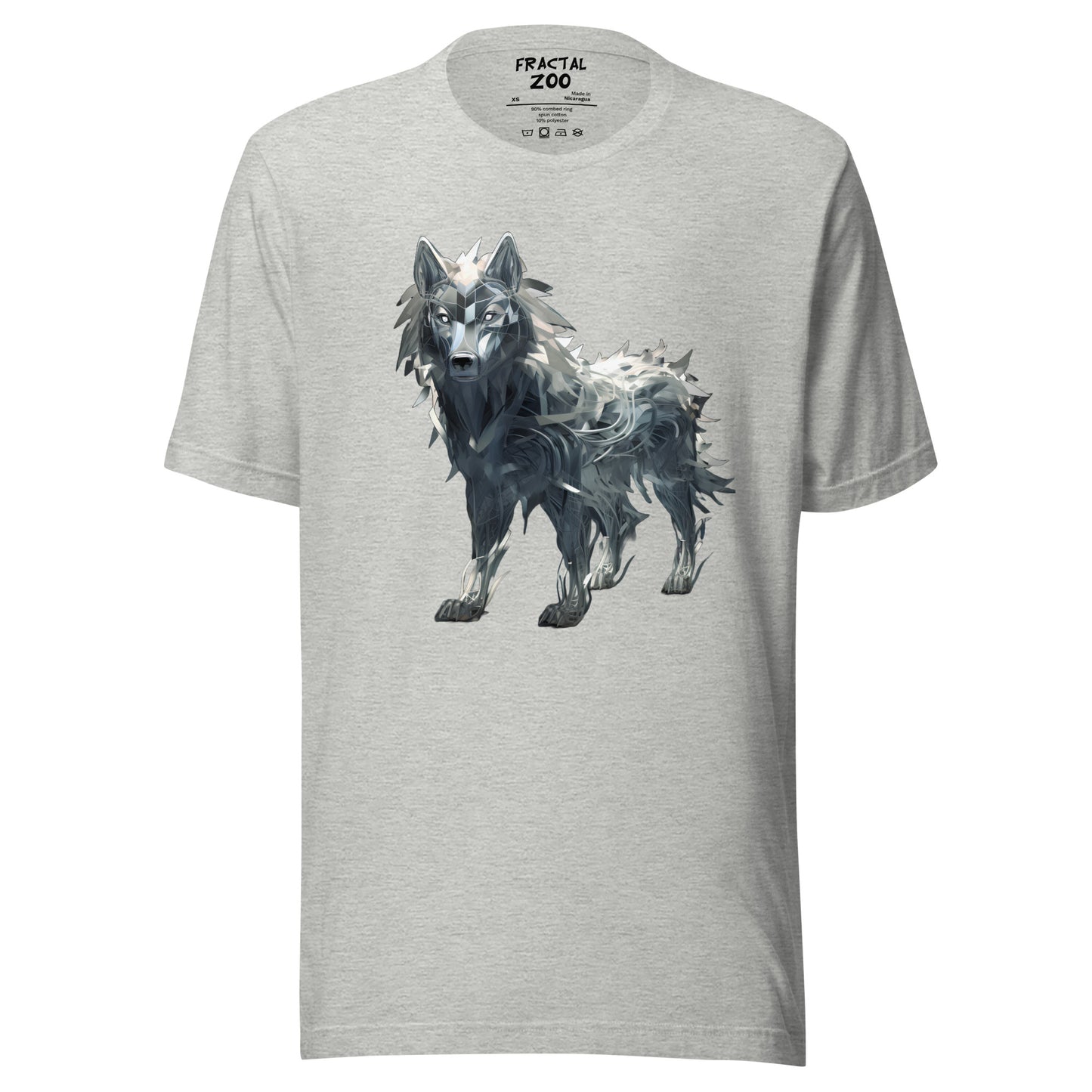 Fractal Canis Unisex t-shirt | Where Art Meets the Wild in Eco-Conscious Fashion