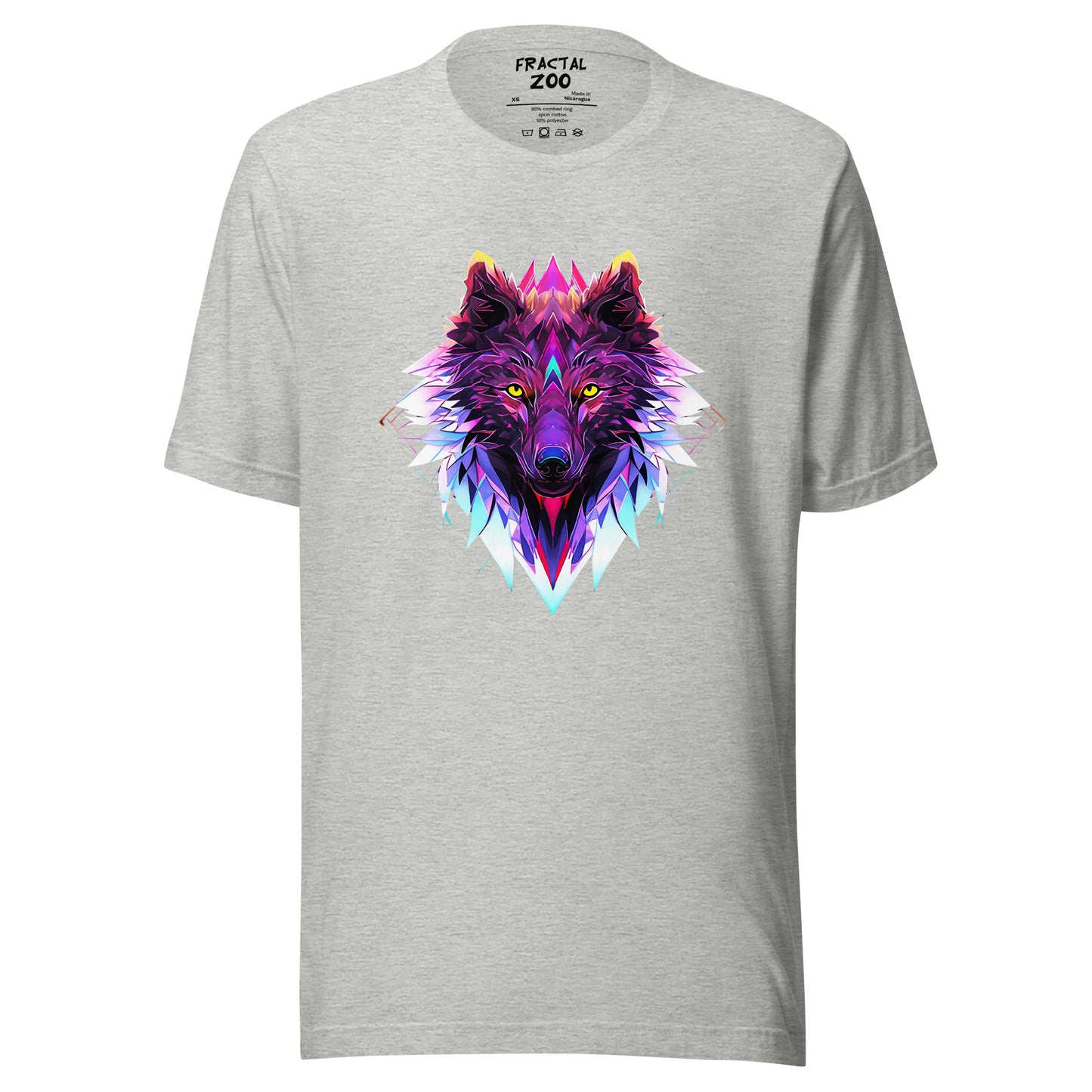 Echo Wolf T-Shirt | Unleash Your Inner Wild Spirit with Fractal Elegance