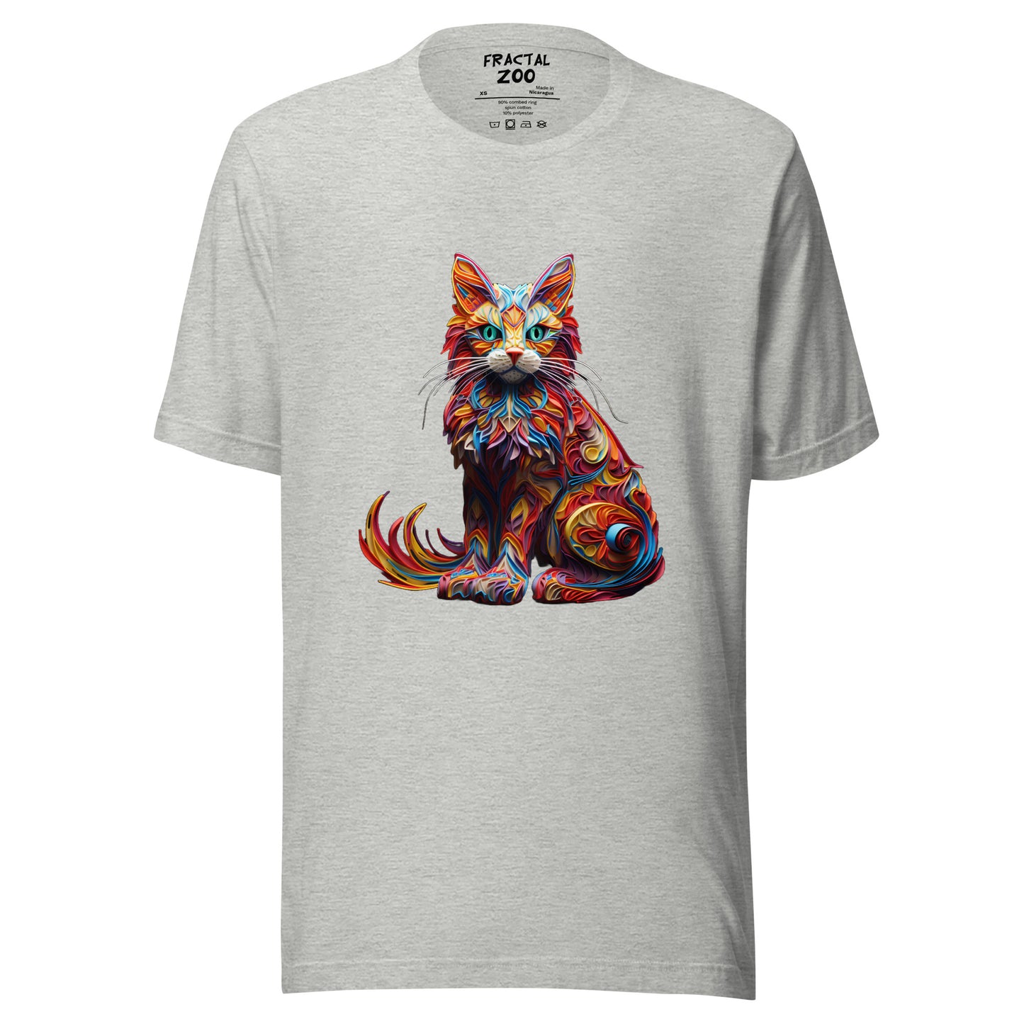 Feline Euphoria Unisex t-shirt | Unique Blend of Art and Nature in Eco-Conscious Fashion