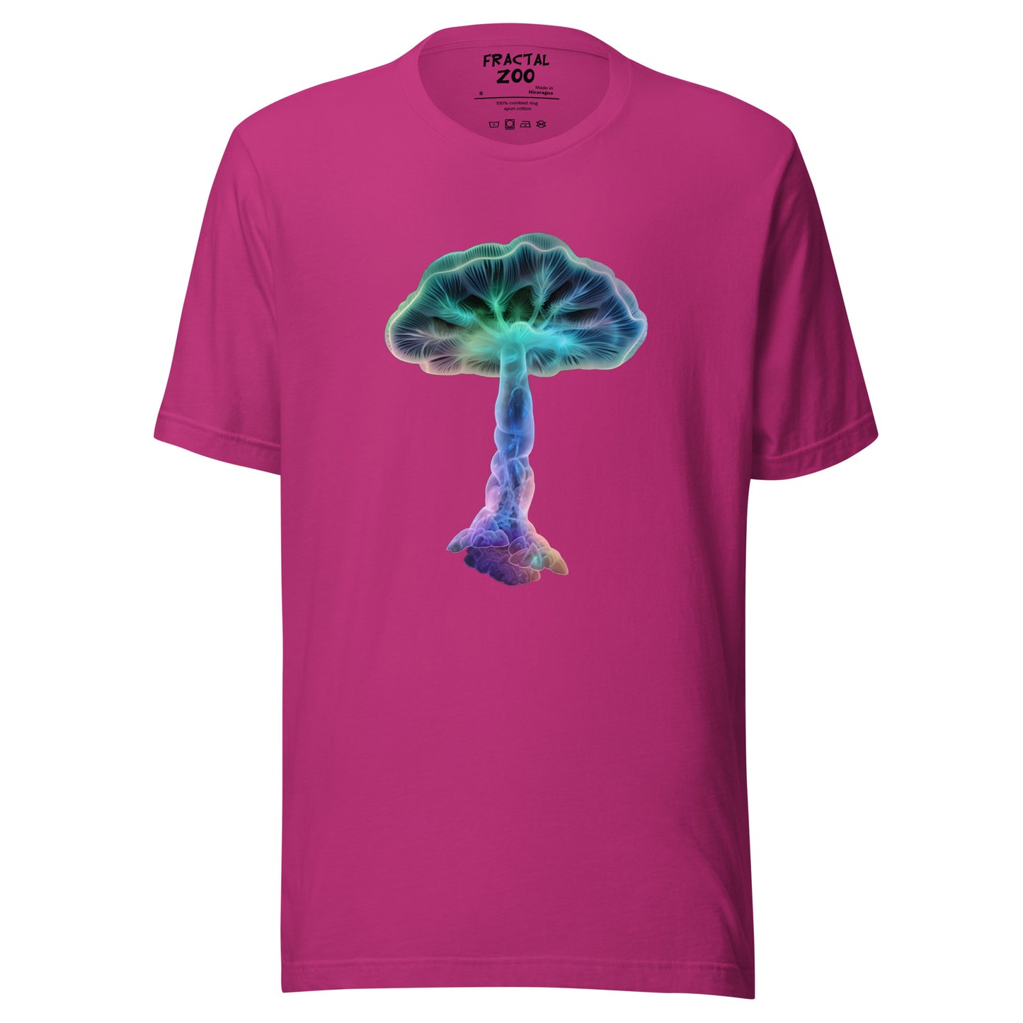 Glowing Fungi t-shirt | Eco-Conscious Fashion with Magical Mushrooms