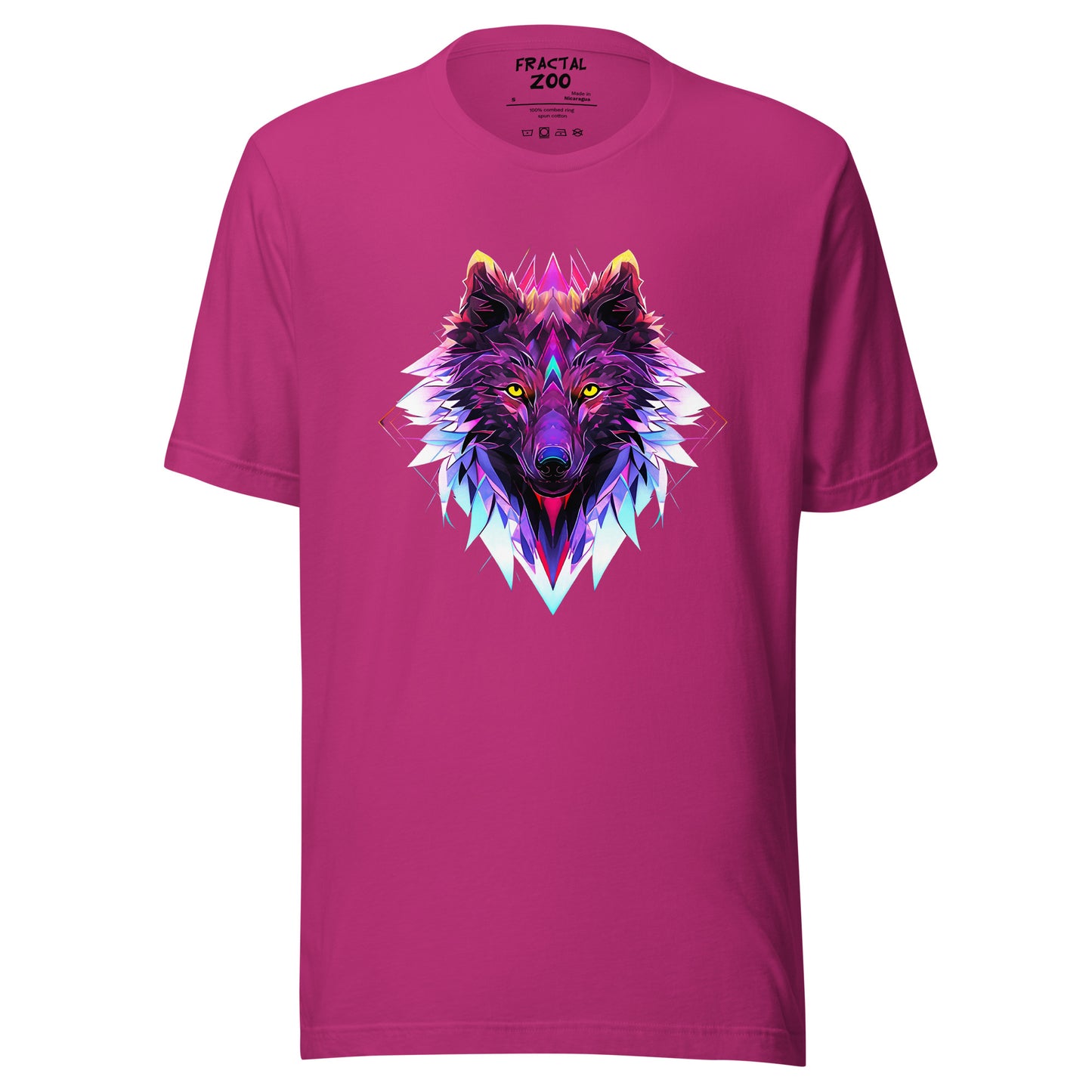 Echo Wolf T-Shirt | Unleash Your Inner Wild Spirit with Fractal Elegance