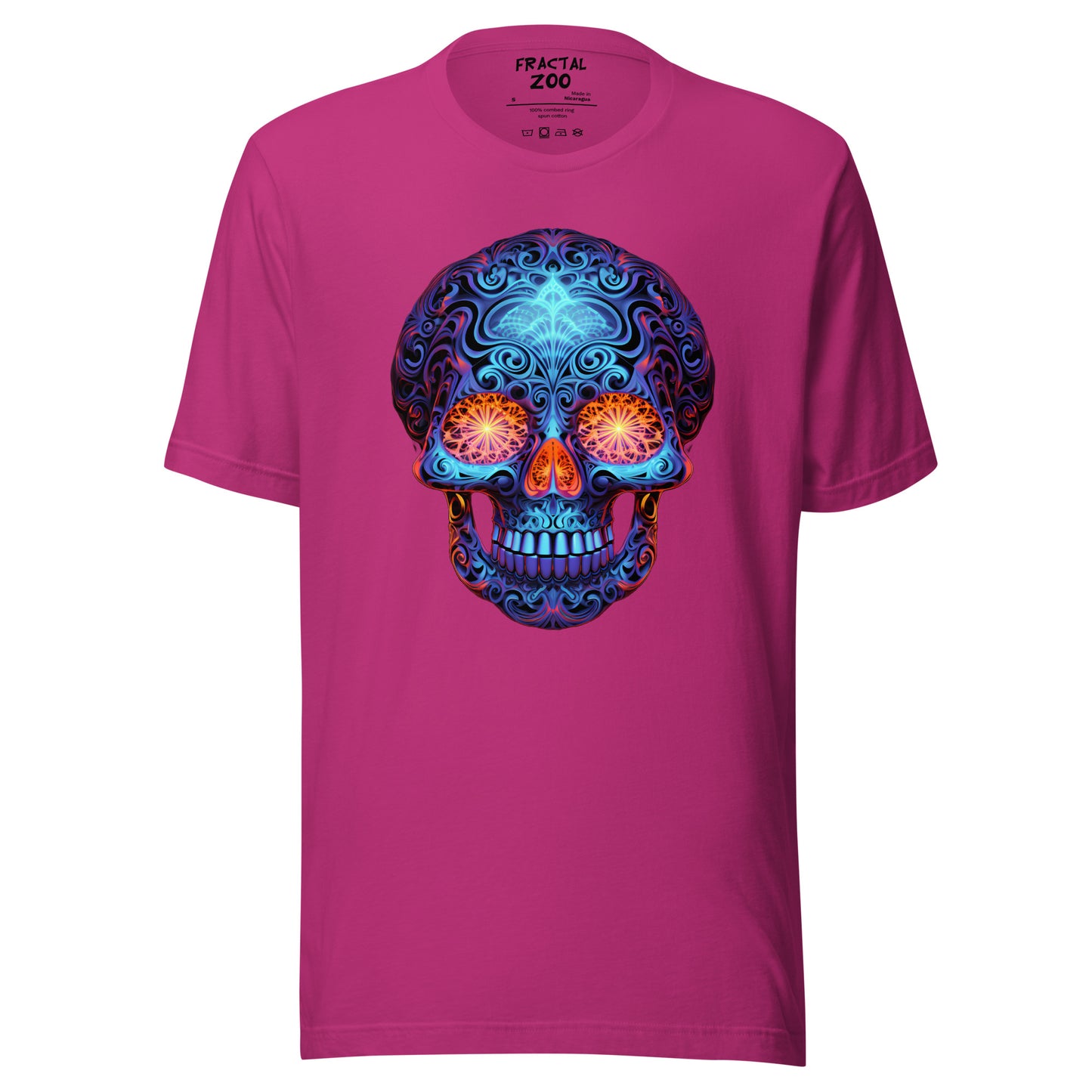 Sapphire Gaze Skull Unisex t-shirt | Comfy and visually captivating feel