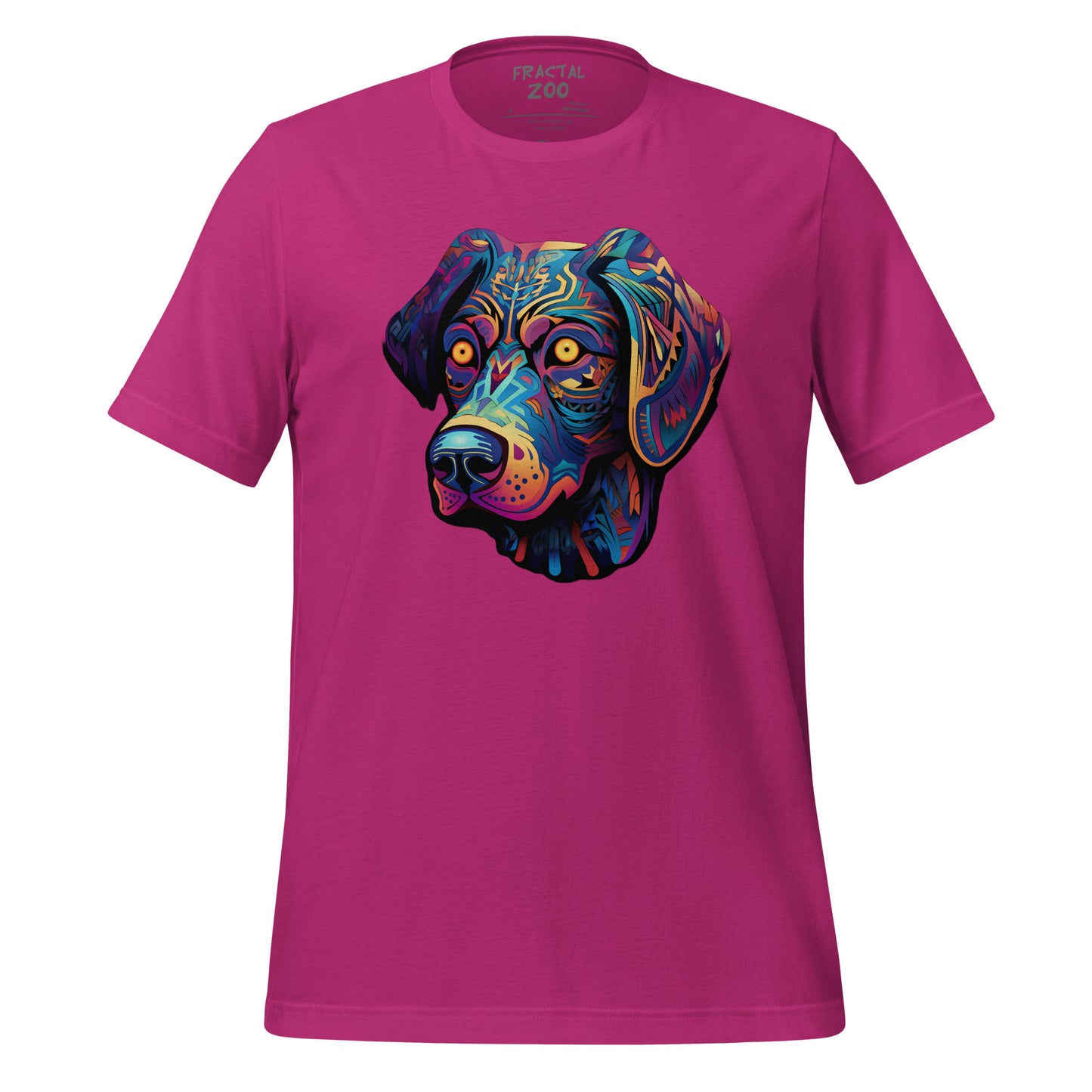 Psychedelic Pooch - Trippy Canine T-Shirt for Party Enthusiasts