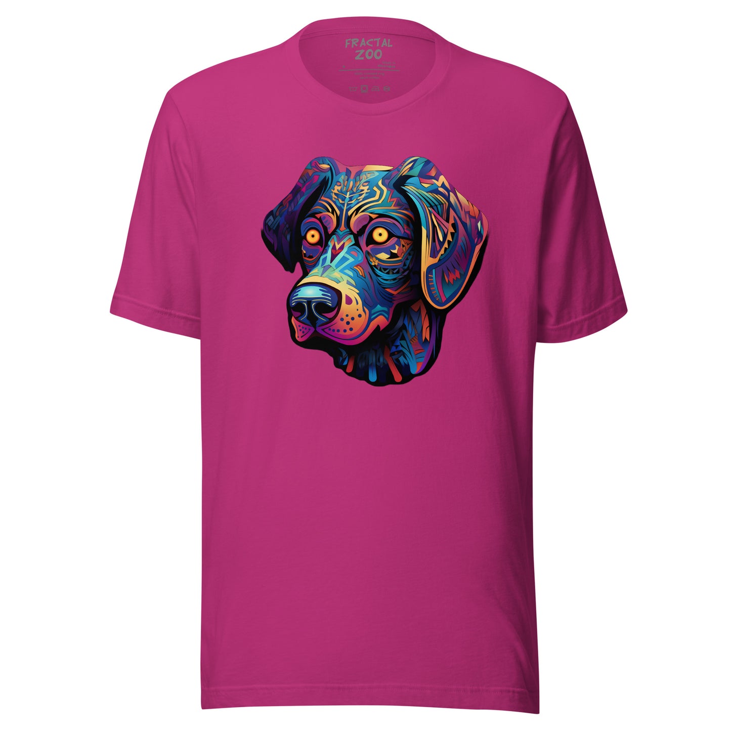 Psychedelic Pooch - Trippy Canine T-Shirt for Party Enthusiasts