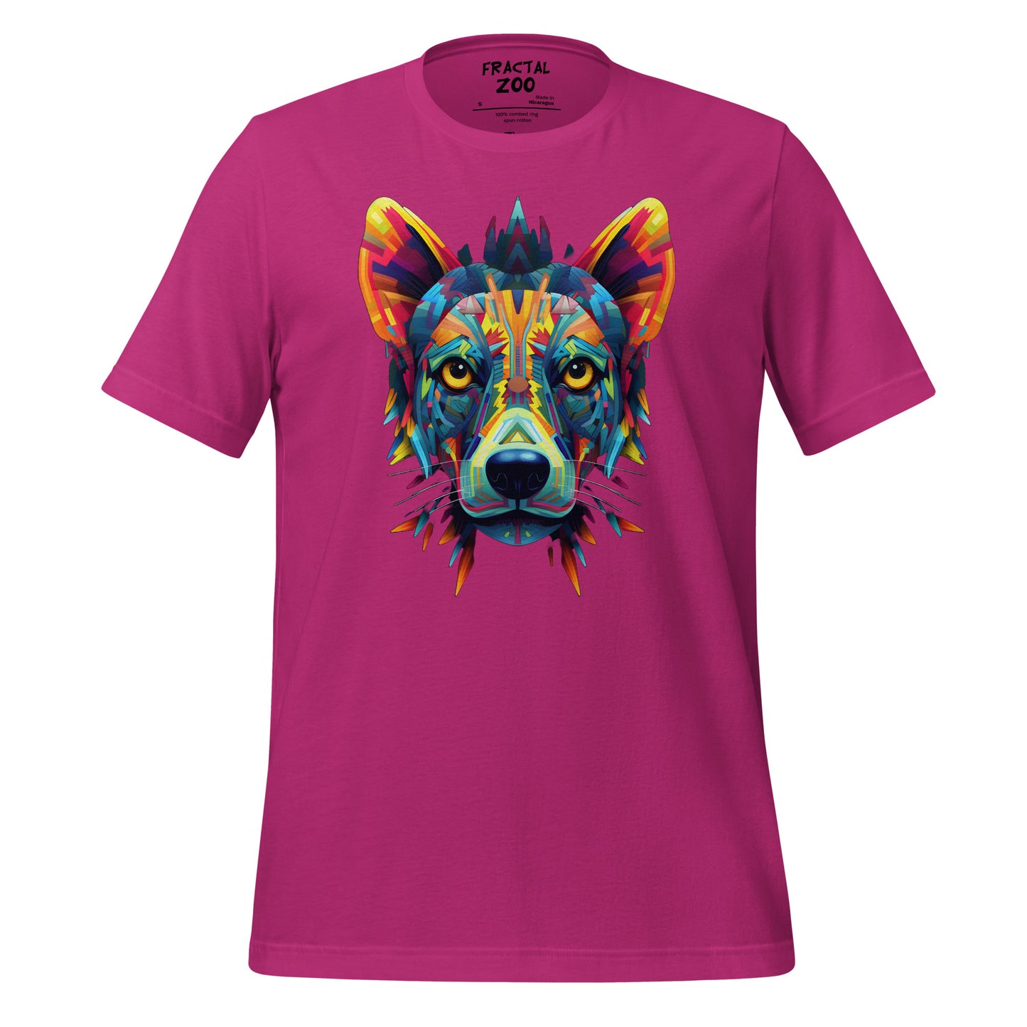 Cosmic Kaleidocanine - Stellar Fractal Dog T-Shirt for Festivals Unisex t-shirt