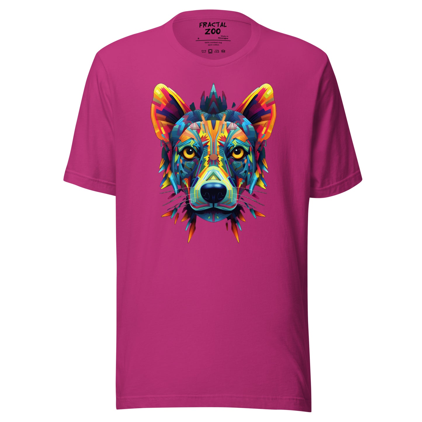 Cosmic Kaleidocanine - Stellar Fractal Dog T-Shirt for Festivals Unisex t-shirt