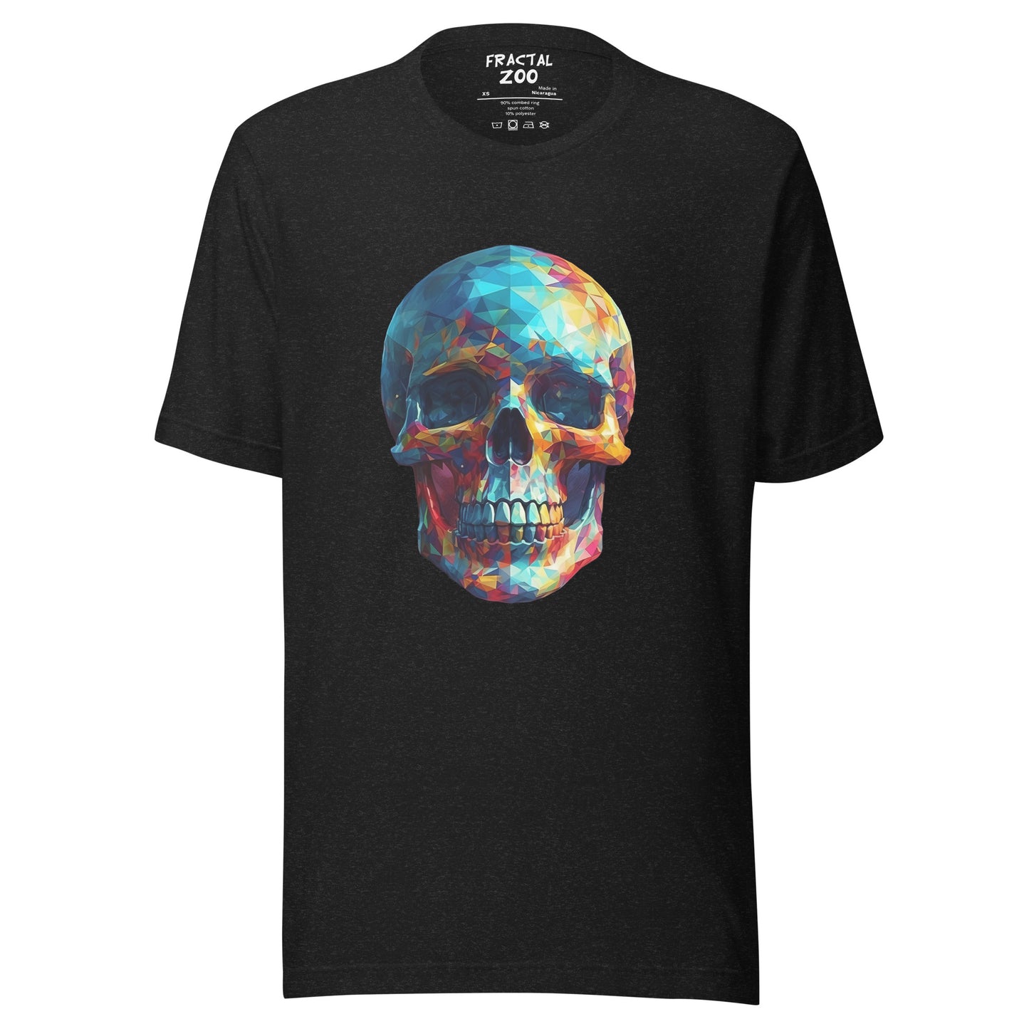 Ethereal Skullscape T-Shirt | Where Skulls and Fractals Meet to Create a Unique Design