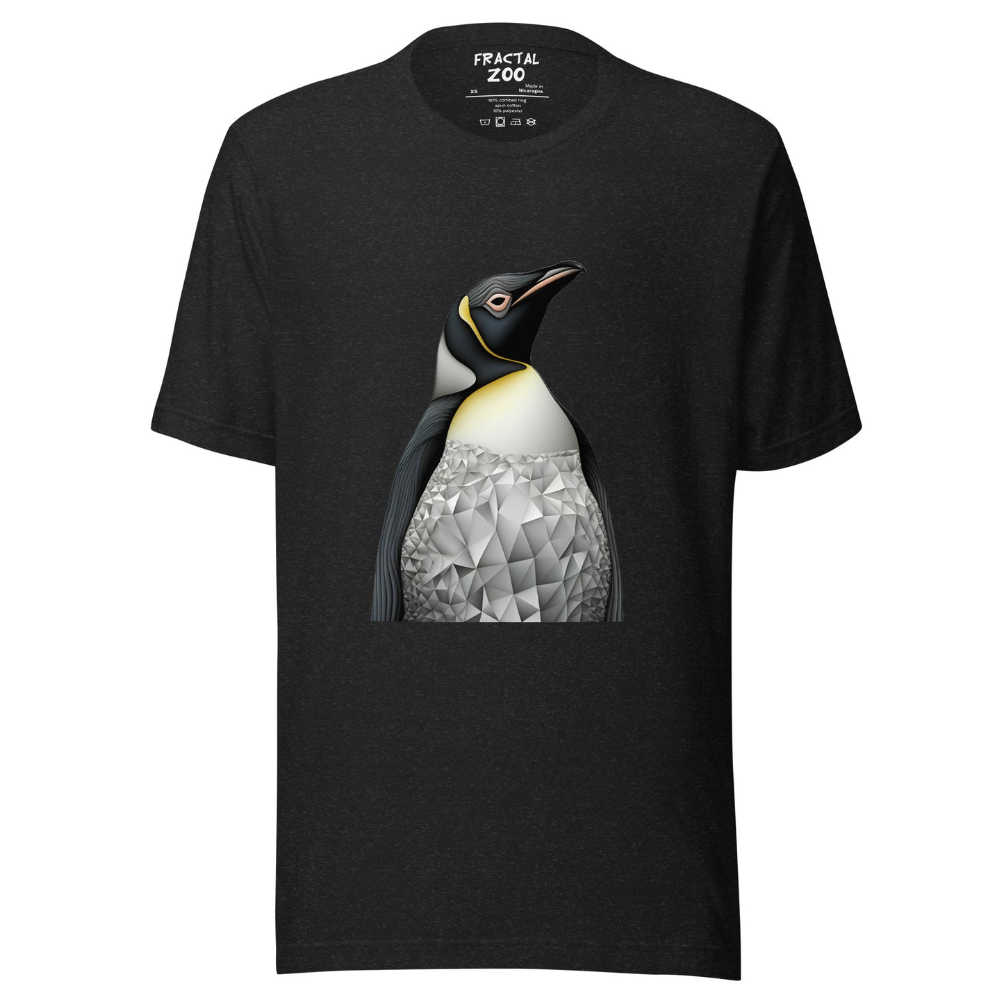 Penguin Fractal Reverie Unisex t-shirt | Artistic Precision and Antarctic Delight