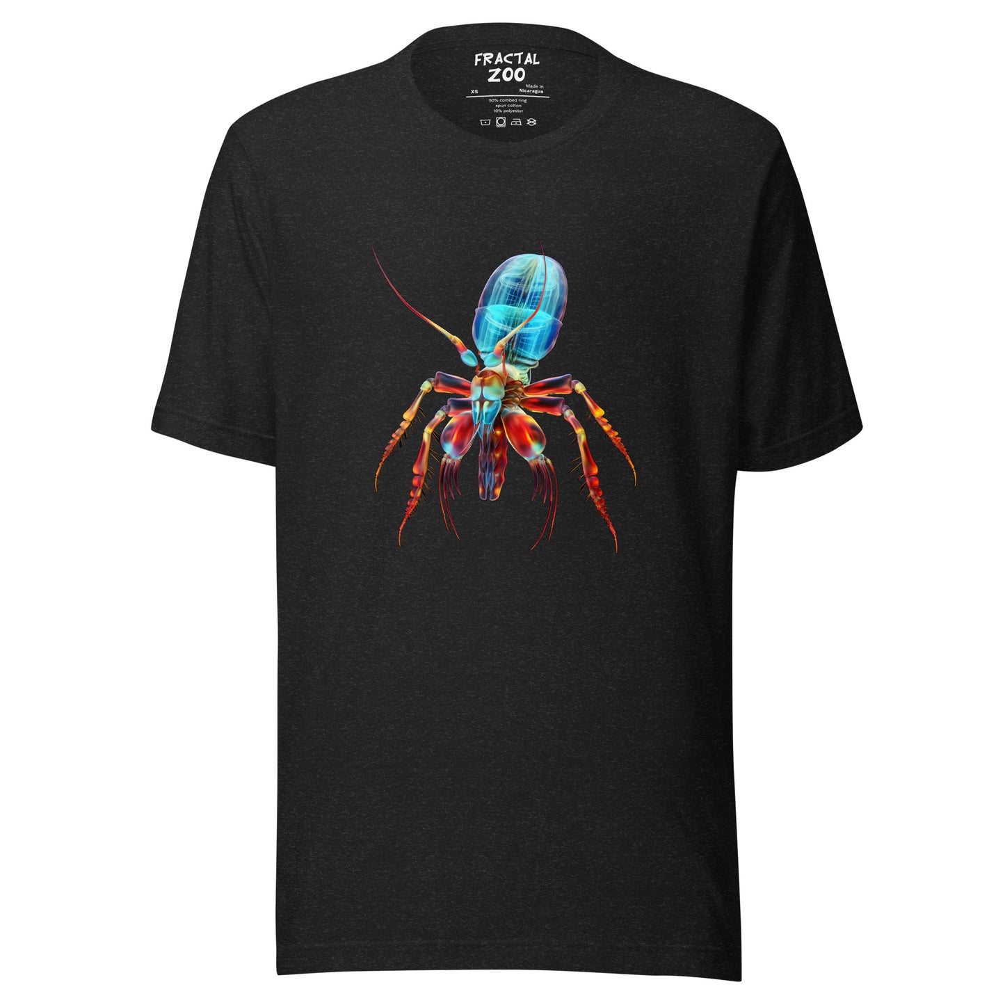 Experience Wild Style with Psychedelia Shrimp T-Shirt by Fractal Zoo