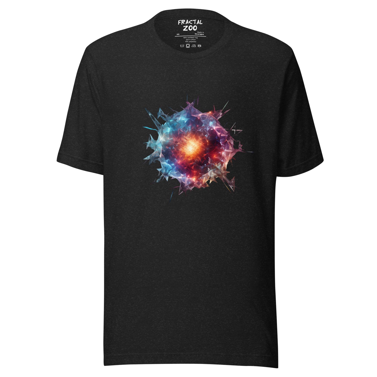 Geometric Abstract Meteor Unisex t-shirt | Ethical Style from the Cosmos