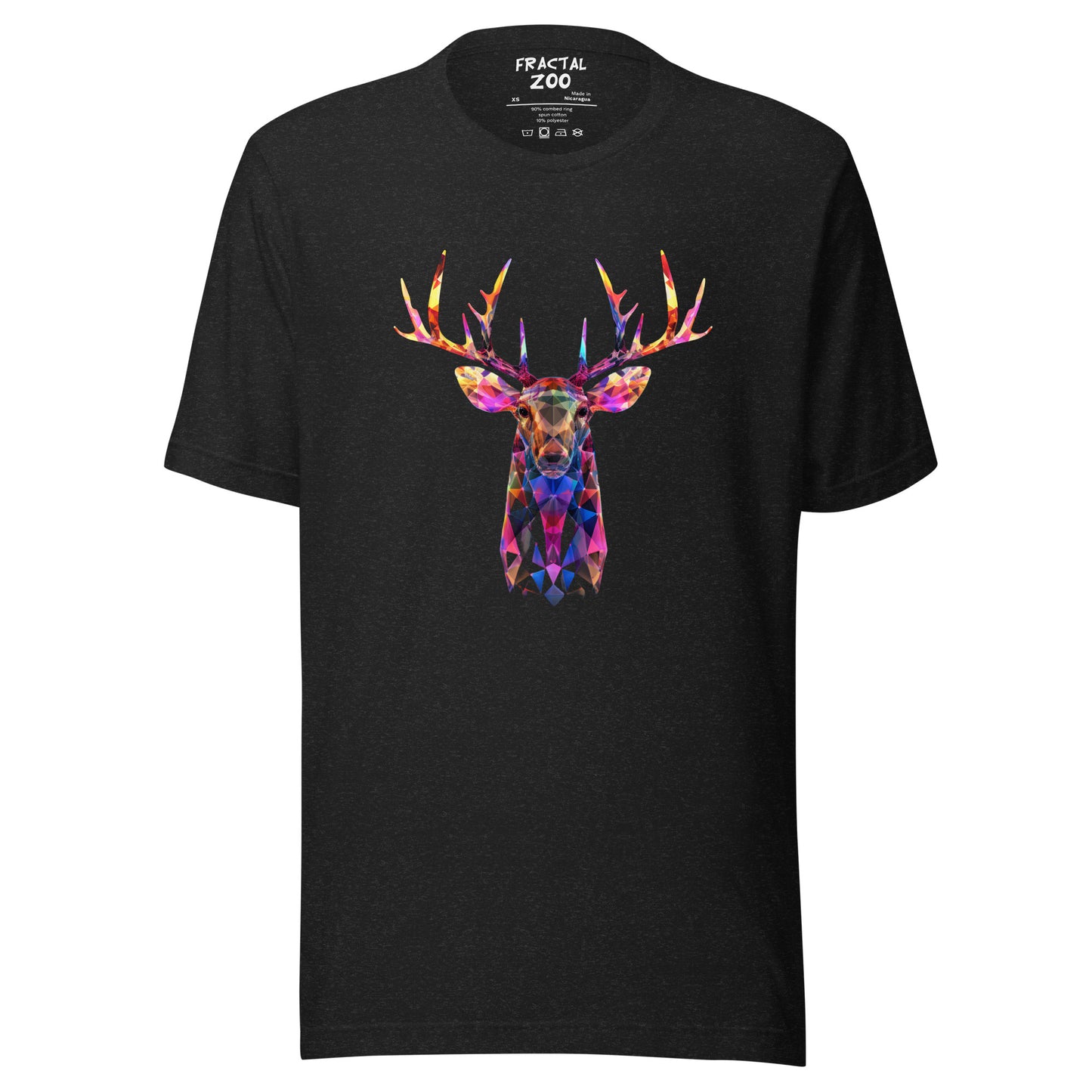 Fractal Deer Buck Unisex t-shirt | Unveil the Fusion of Nature