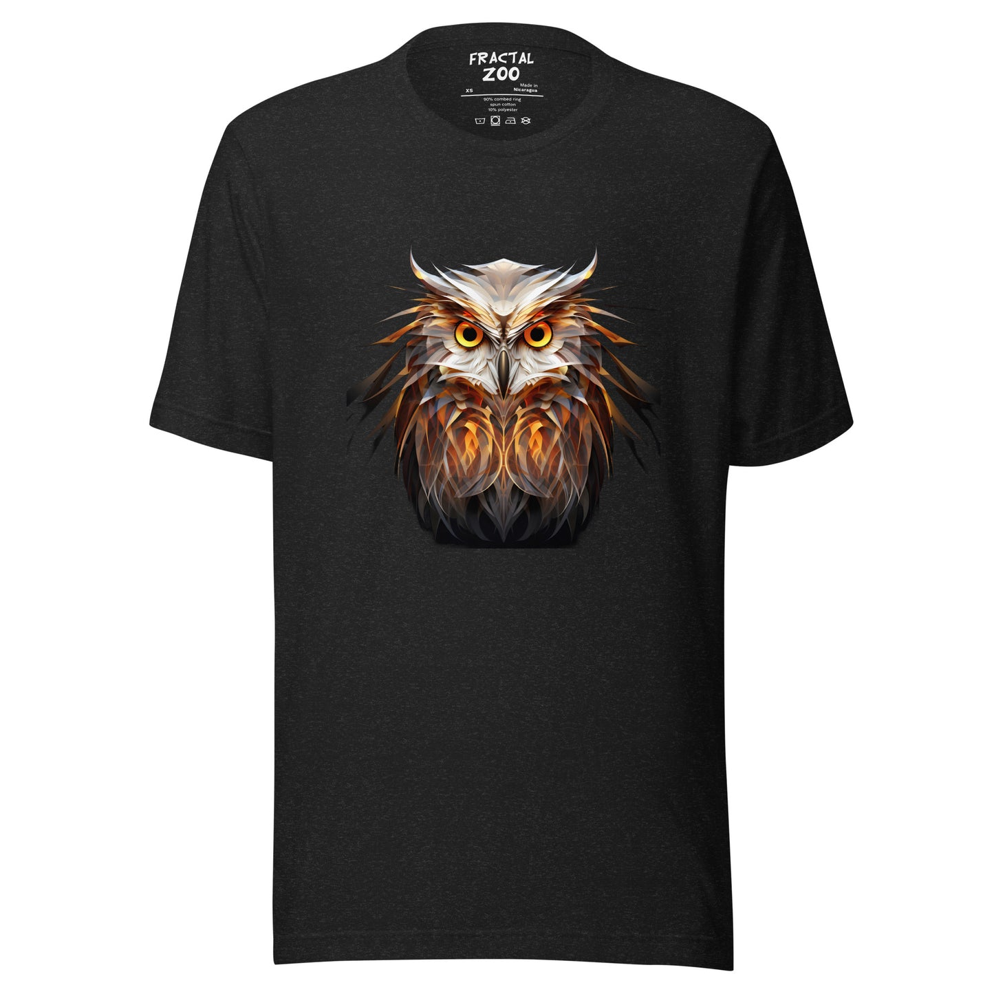 Fractal Owl Unisex t-shirt | Animal-Inspired T-Shirt Collection