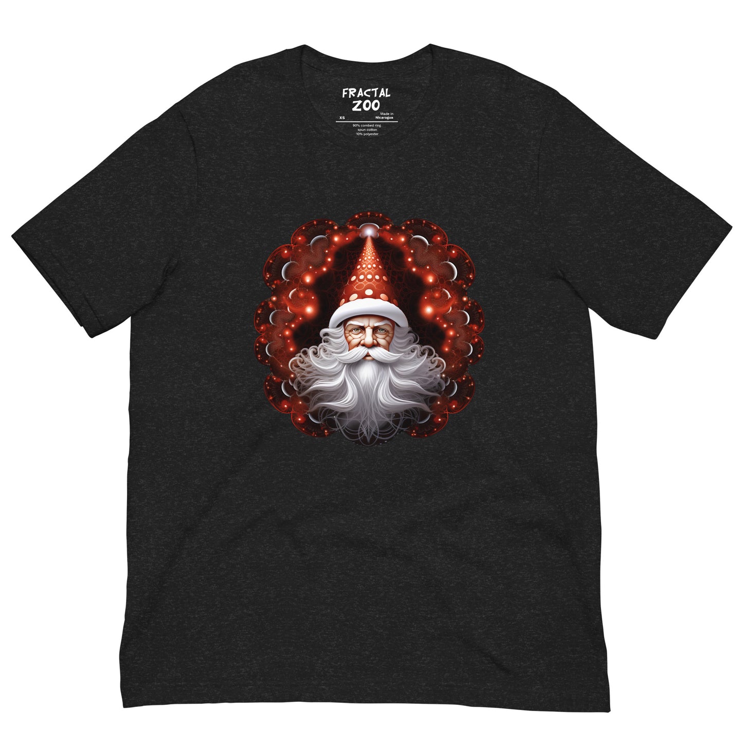 Santa's Fractal Magic  t-shirt | Feel the Christmas Holidays Magic with Fractal Tee