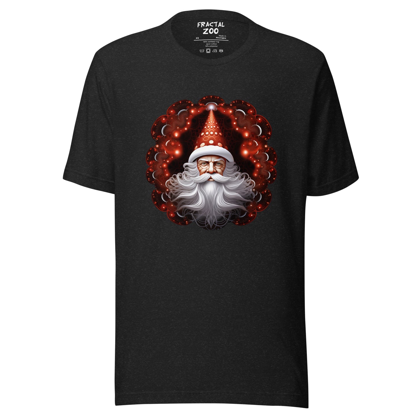 Santa's Fractal Magic  t-shirt | Feel the Christmas Holidays Magic with Fractal Tee