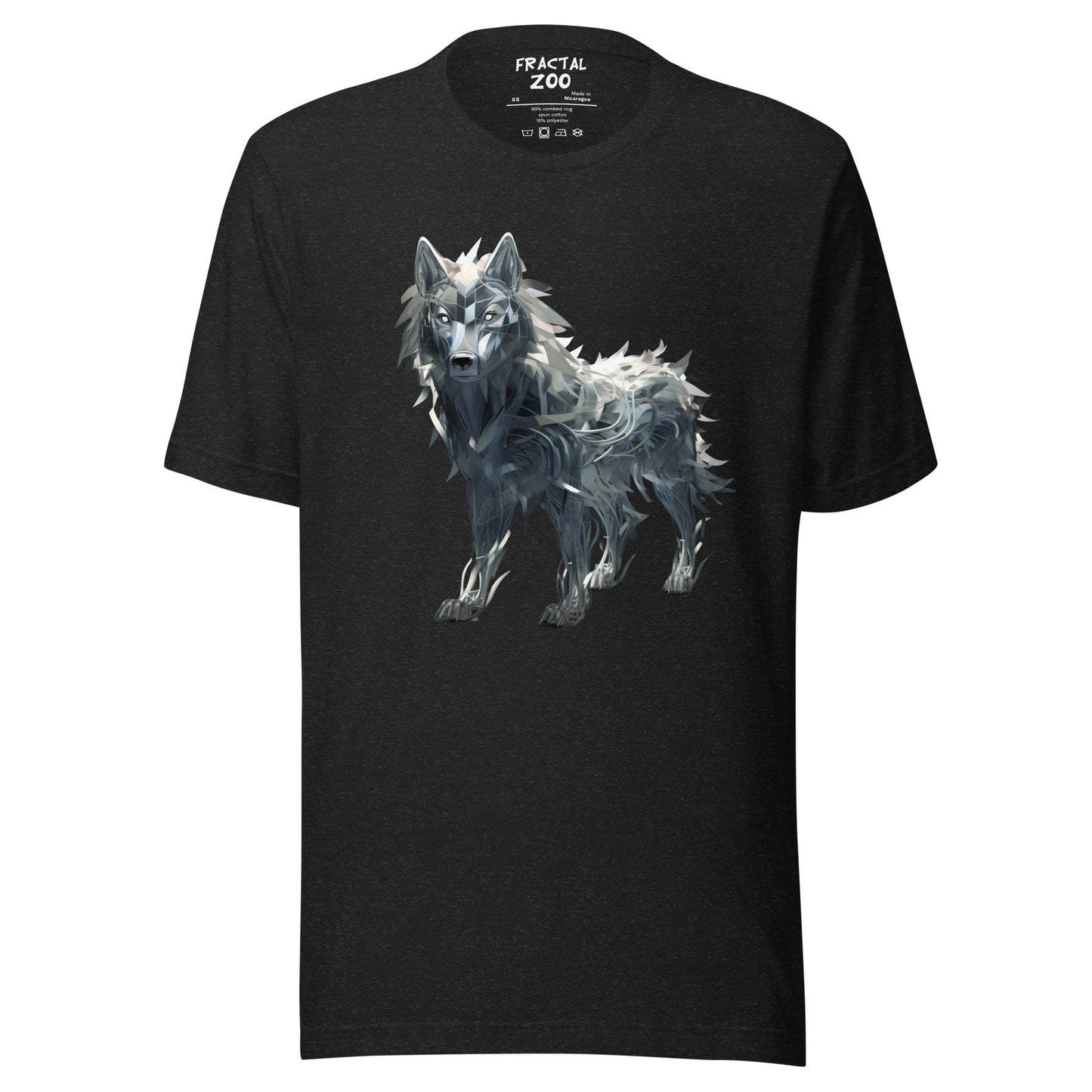 Fractal Canis Unisex t-shirt | Where Art Meets the Wild in Eco-Conscious Fashion