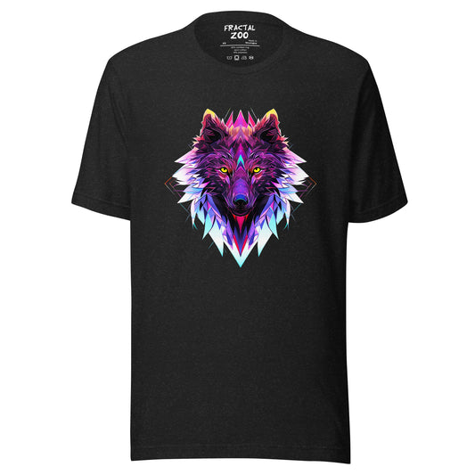 Echo Wolf T-Shirt | Unleash Your Inner Wild Spirit with Fractal Elegance