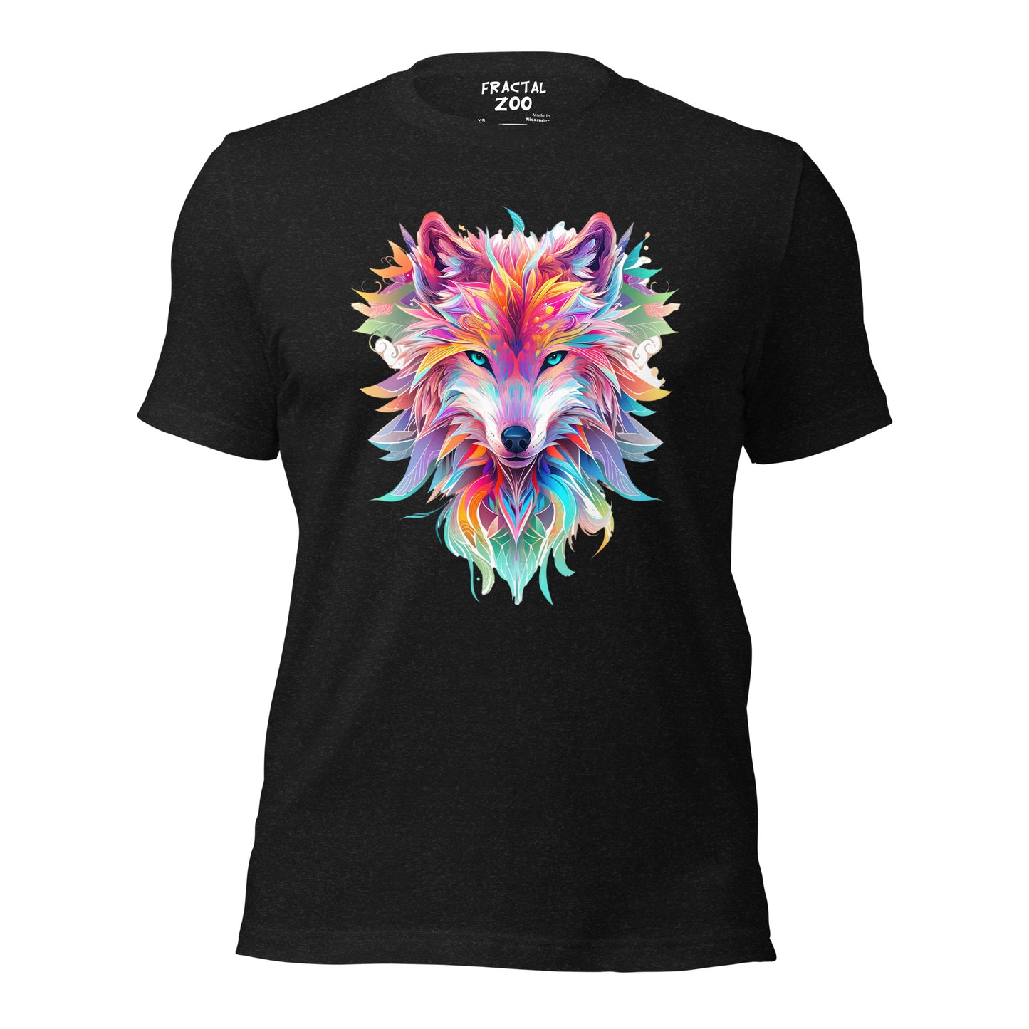 Vibrant Spirit Wolf Tee | Artistic and Sustainable T-Shirt