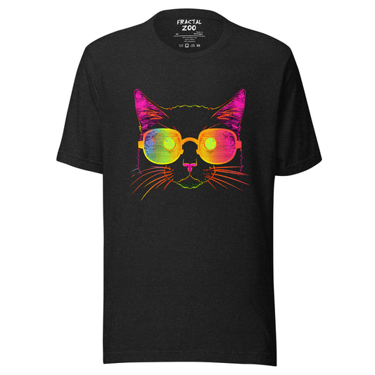 Rave in Style with Neon Kitty Spectacles Unisex T-Shirt | Neon Kitty Music Festival Vibes Tee