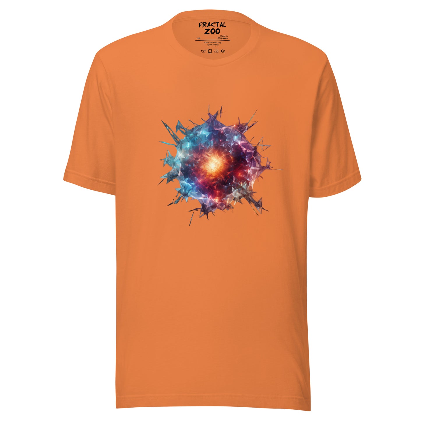 Geometric Abstract Meteor Unisex t-shirt | Ethical Style from the Cosmos