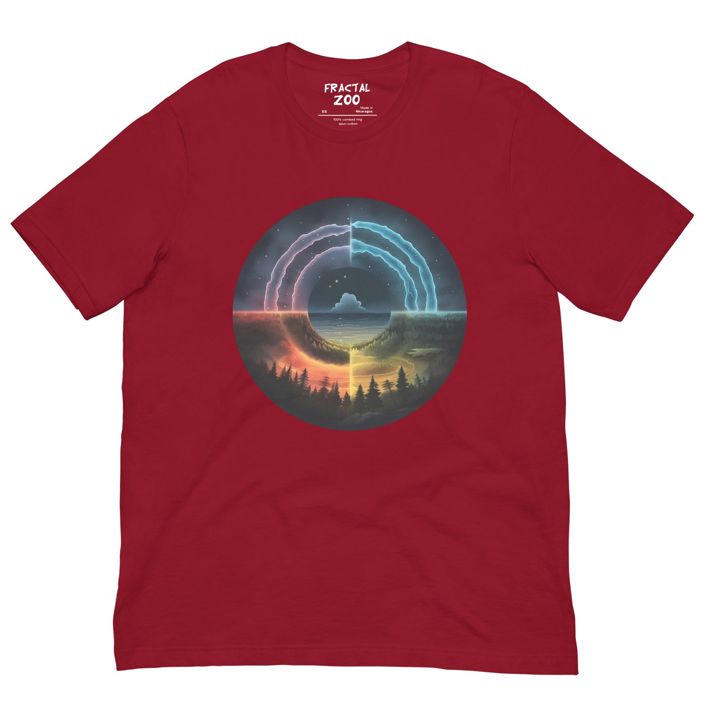 Elemental Harmony Circle Tee for Eco-conscious Fashion | Nature's Rhythm Unleashed