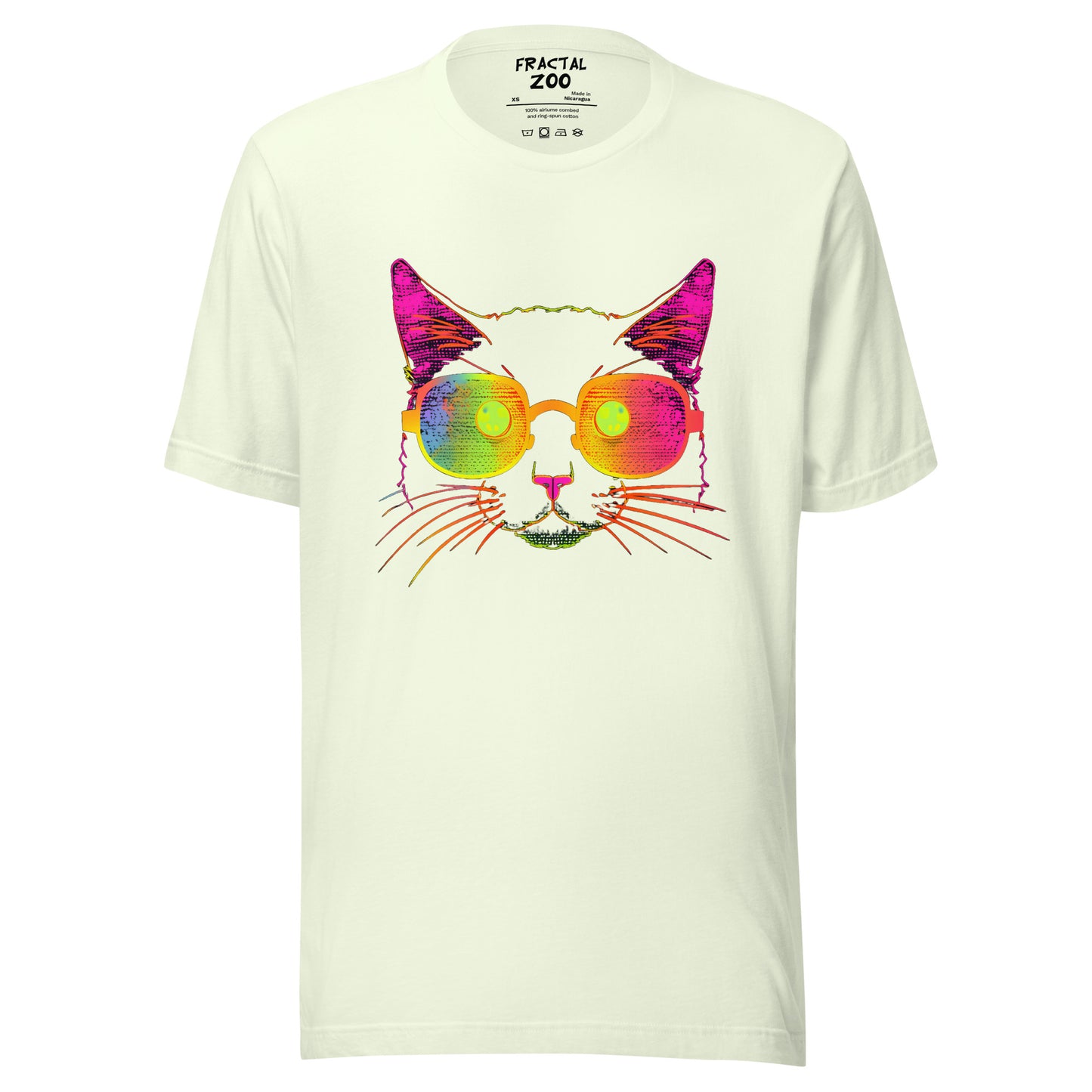 Rave in Style with Neon Kitty Spectacles Unisex T-Shirt | Neon Kitty Music Festival Vibes Tee