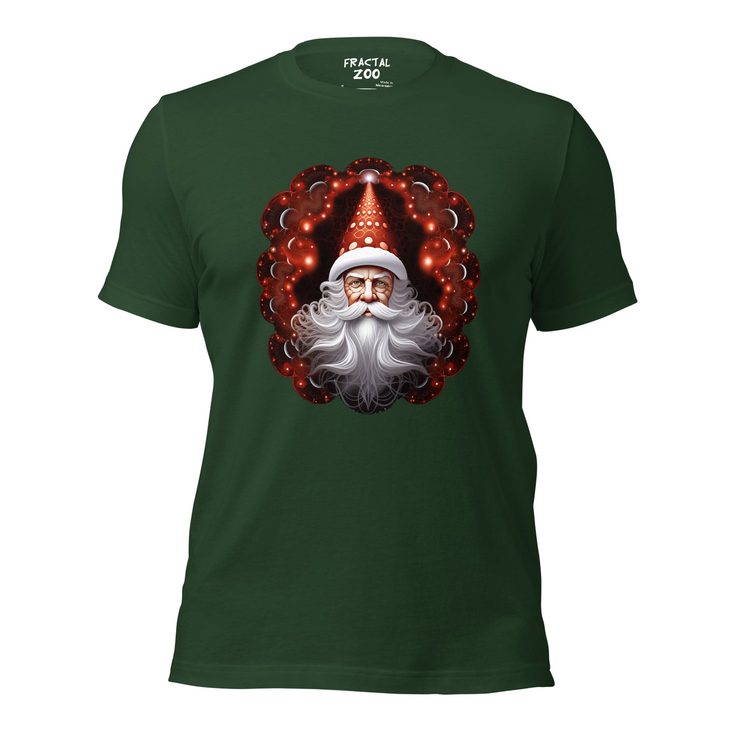 Santa's Fractal Magic  t-shirt | Feel the Christmas Holidays Magic with Fractal Tee