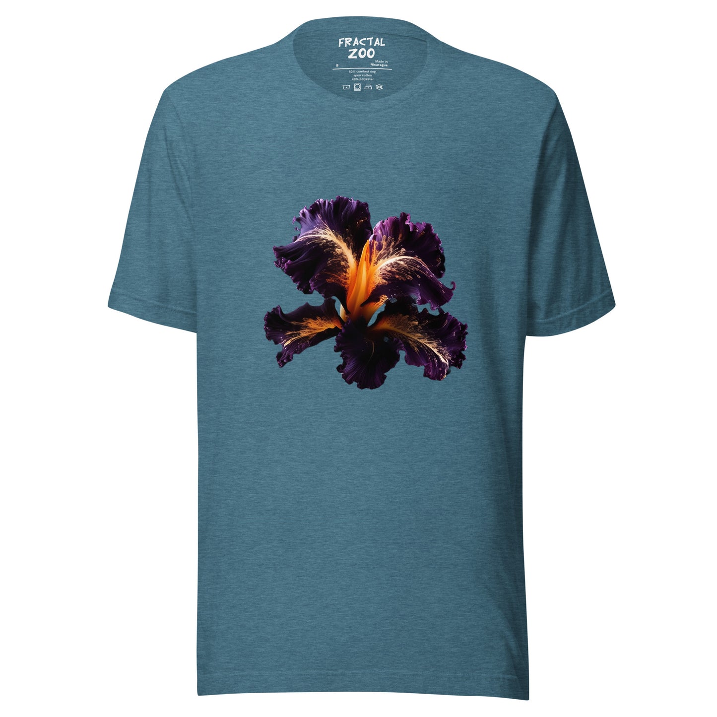 Iridescent Iris t-shirt | The Epitome of Eco-Conscious Elegance