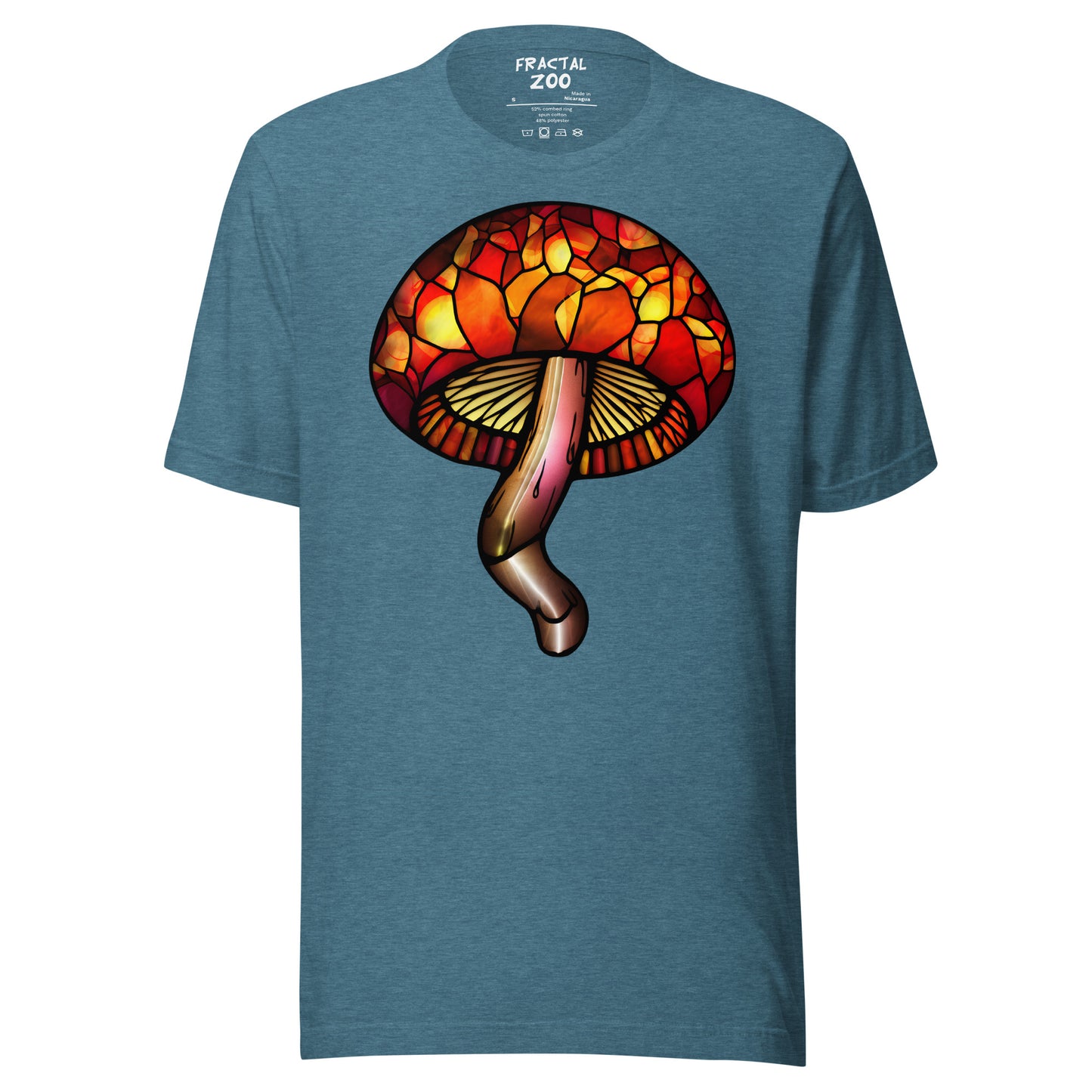 Stained-Glass Mushroom Unisex t-shirt | Celebrate Creativity and Nature