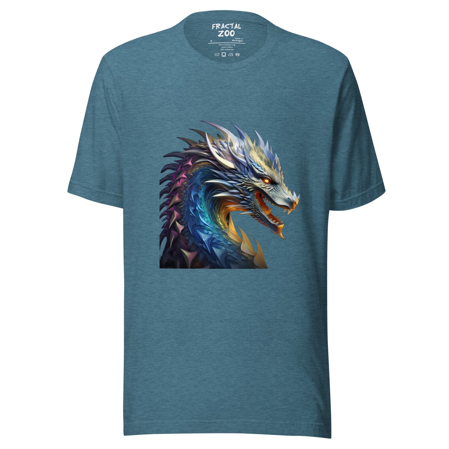 Celebrate Fantasy and Fractals with our Dragonfire Symphony Tee