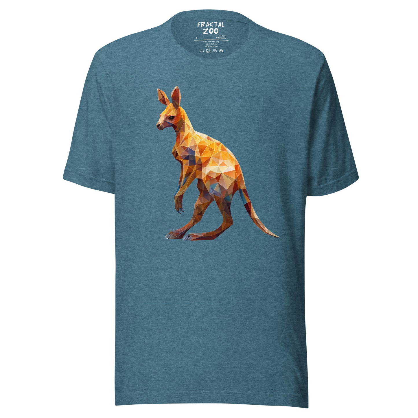 Elevate Your Style with Fractal Kangaroo Serenity t-shirt | A Tribute to Nature's Grace