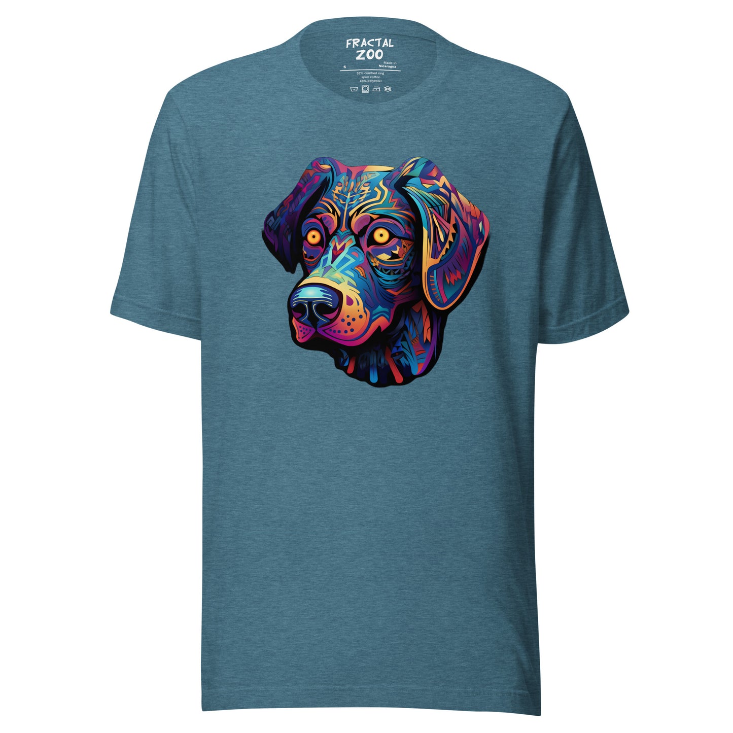 Psychedelic Pooch - Trippy Canine T-Shirt for Party Enthusiasts