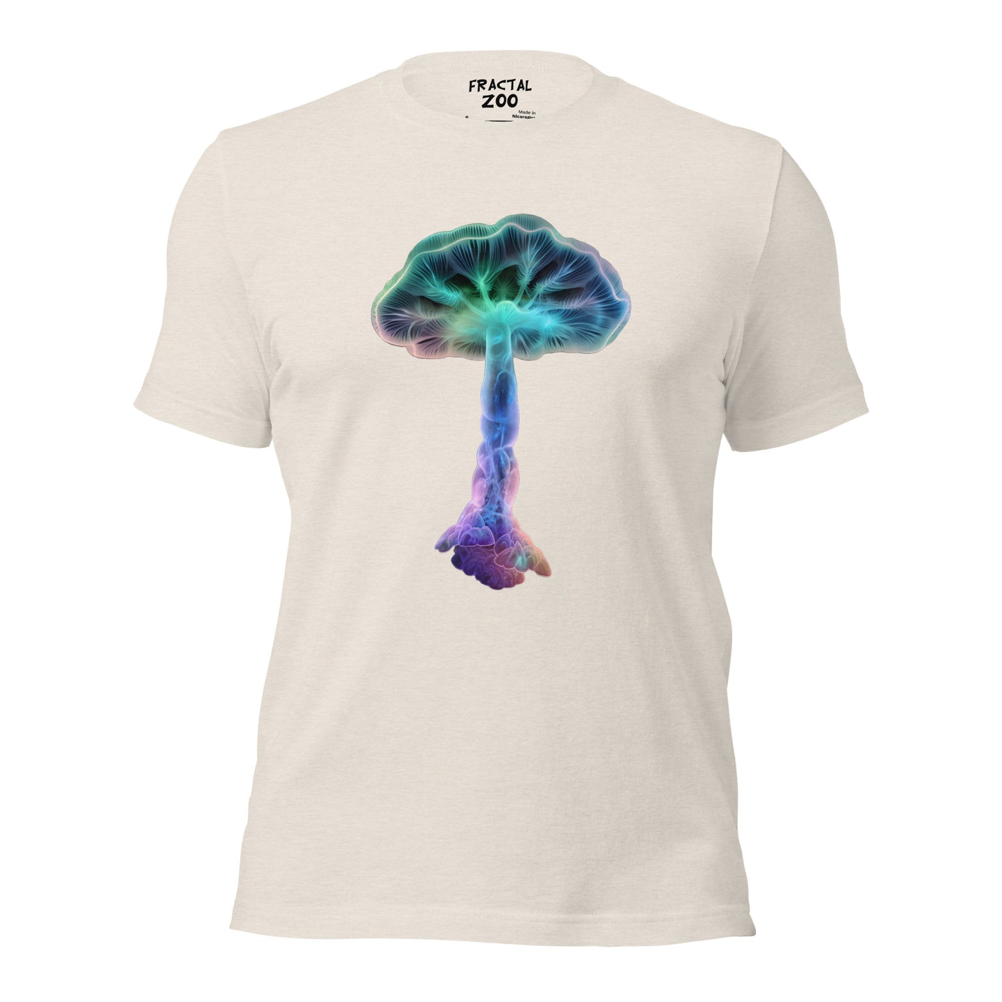 Glowing Fungi t-shirt | Eco-Conscious Fashion with Magical Mushrooms